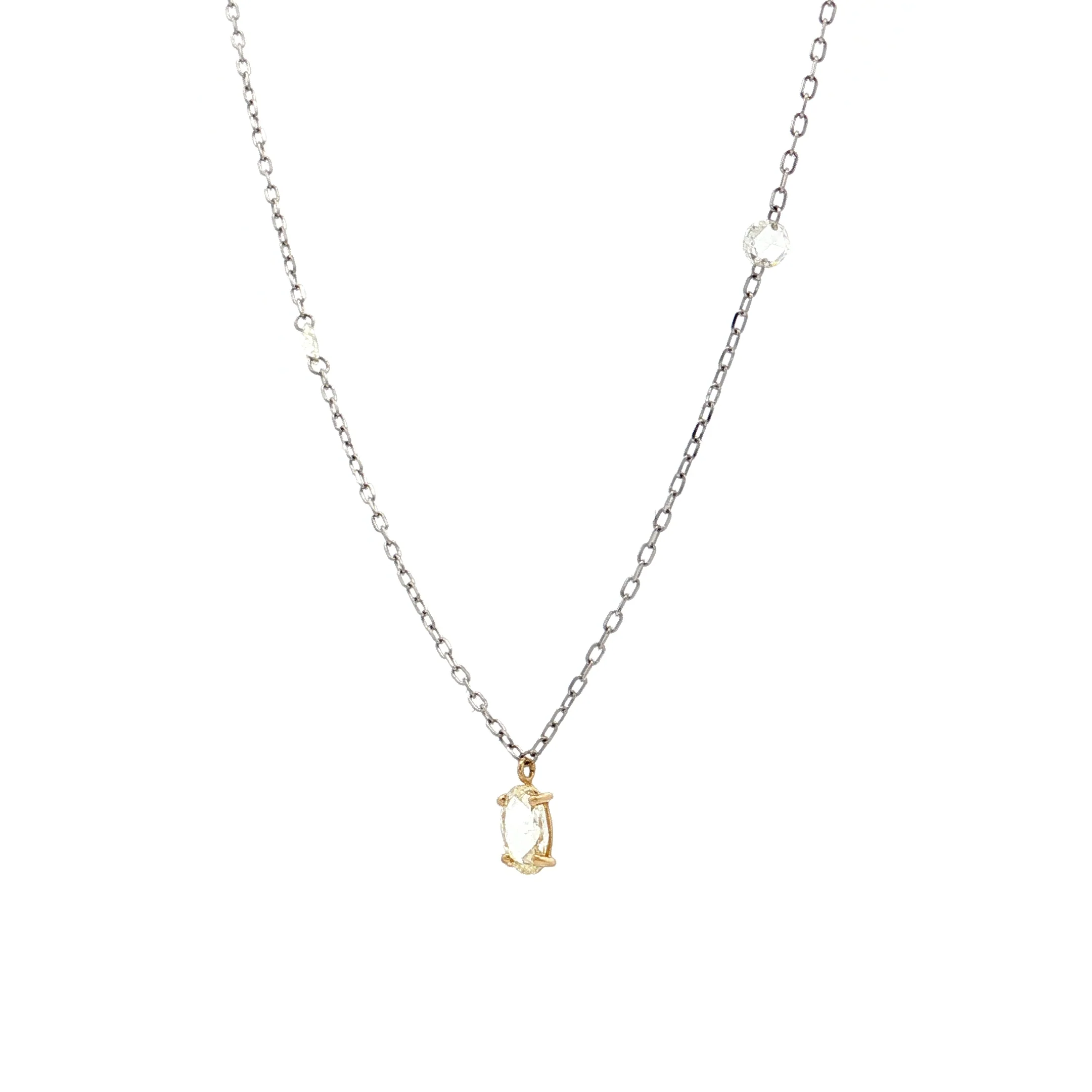 .27 Pear Diamond Pendant Necklace in 18k - Image 2