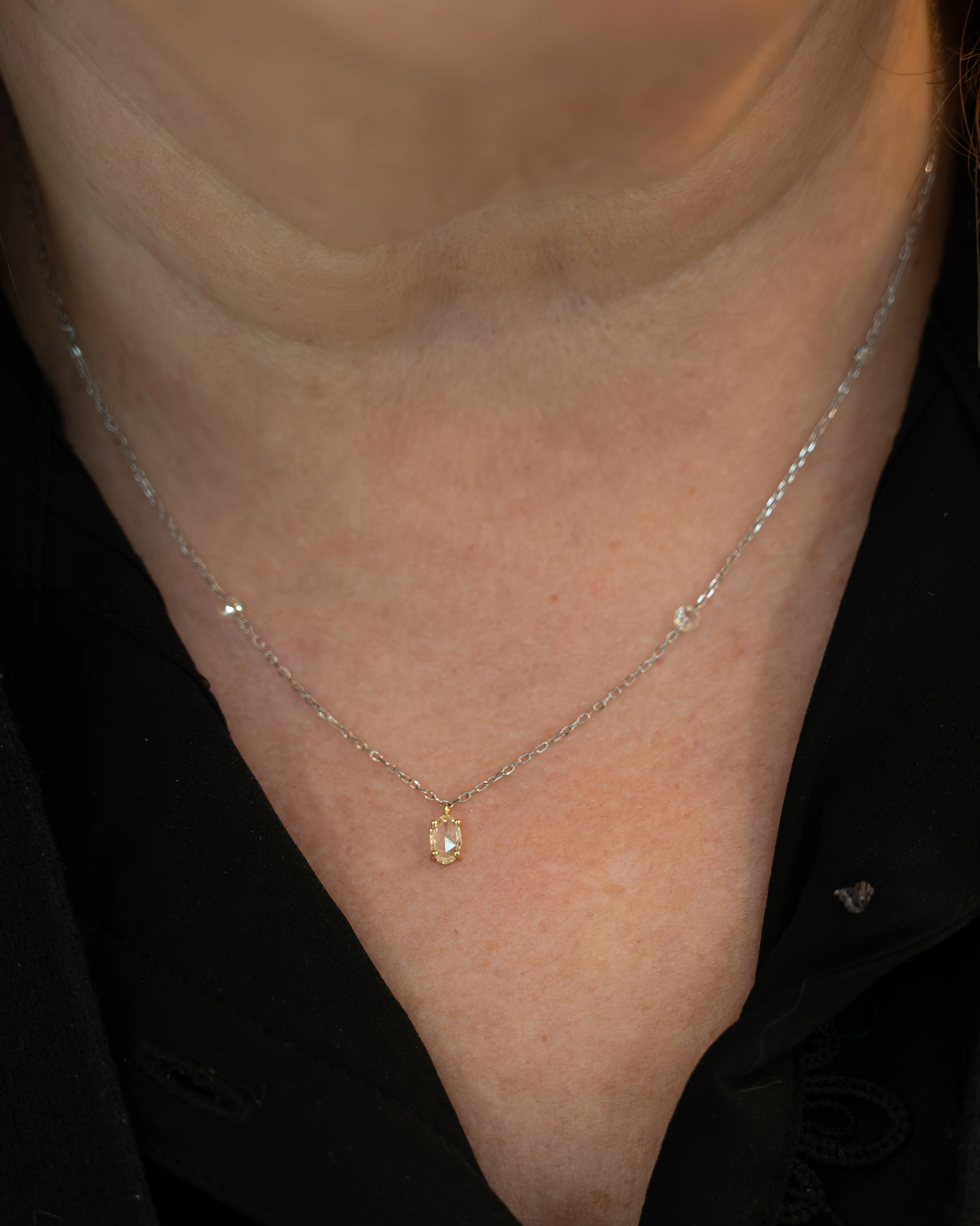 .27 Pear Diamond Pendant Necklace in 18k - Image 5