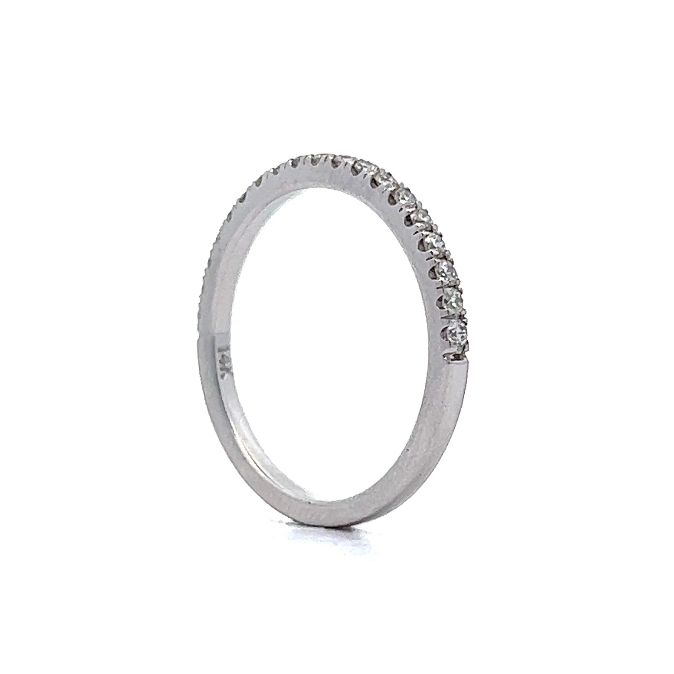 .28 Carat Diamond Wedding Band in White Gold - Image 5
