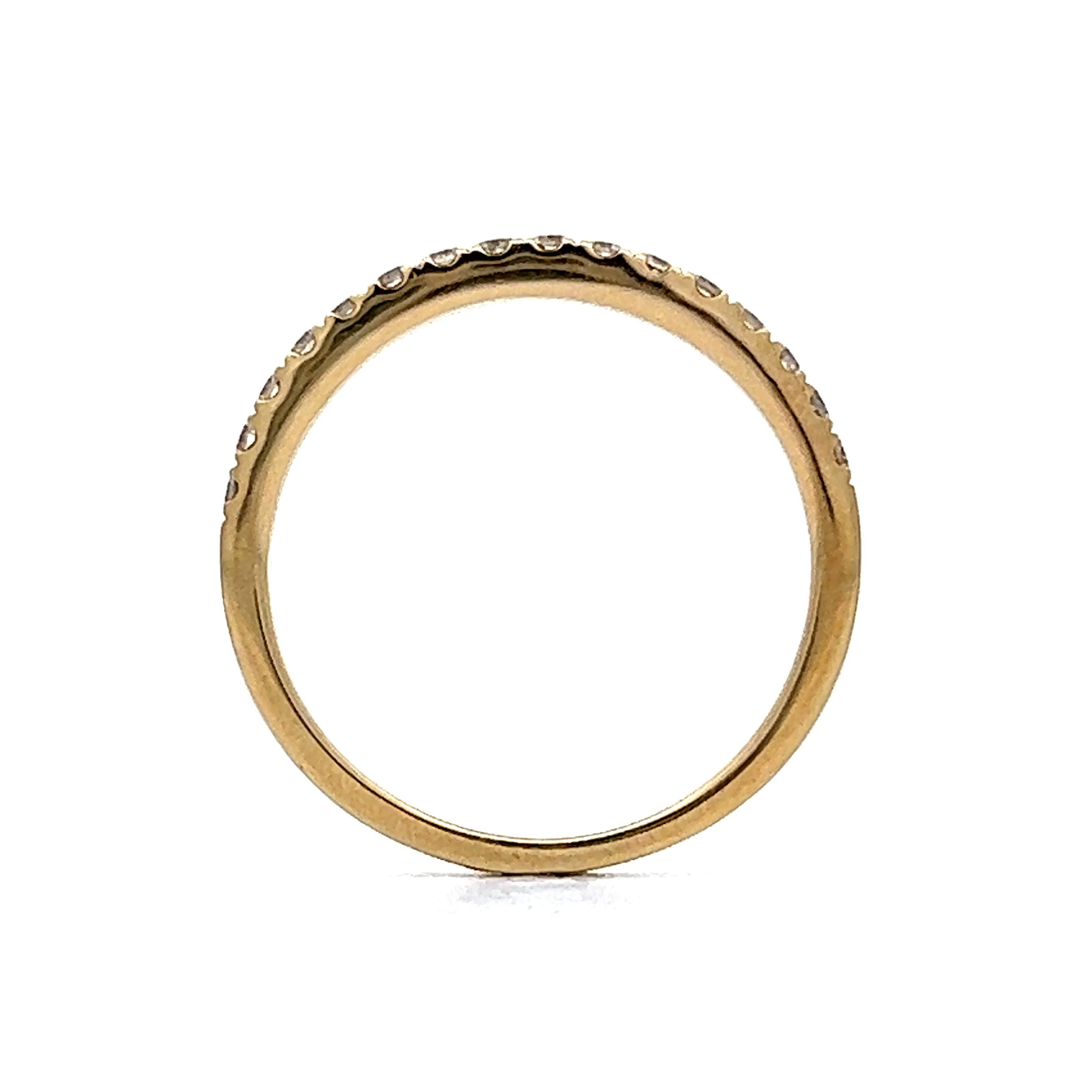 .28 Diamond Wedding Band in 14k Yellow Gold - Image 4