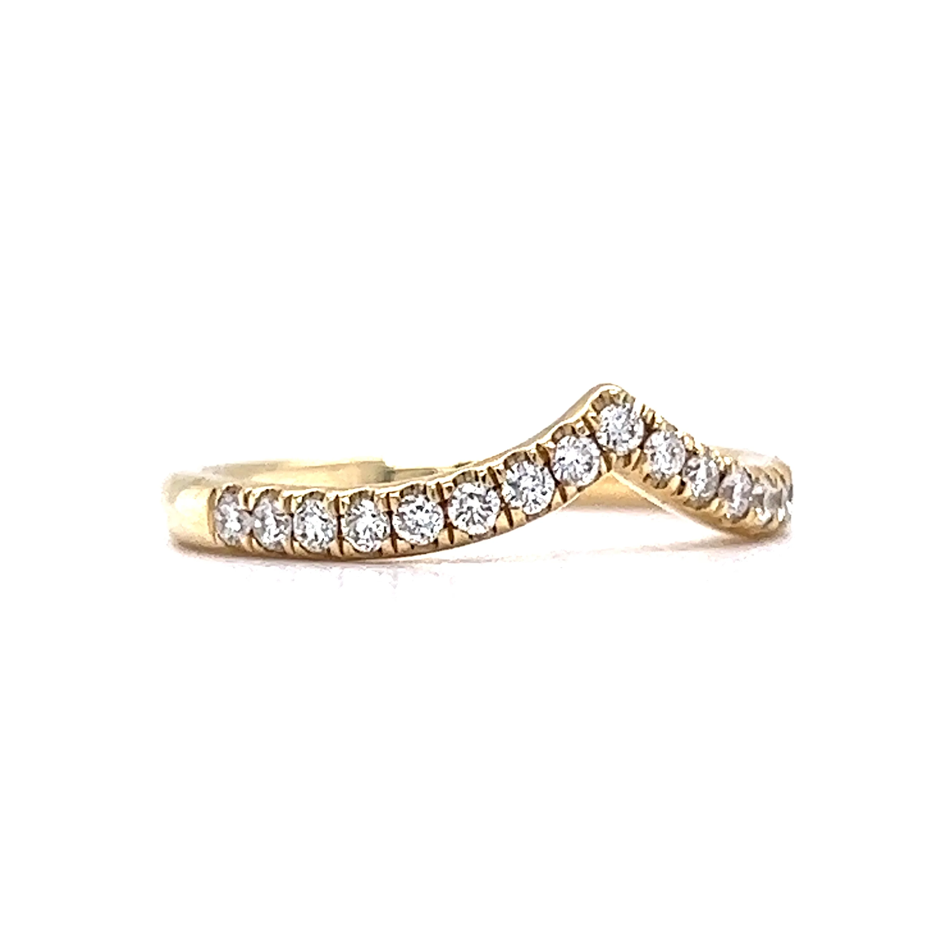 .29 Tiara Diamond Wedding Band in 14k Yellow Gold - Image 3