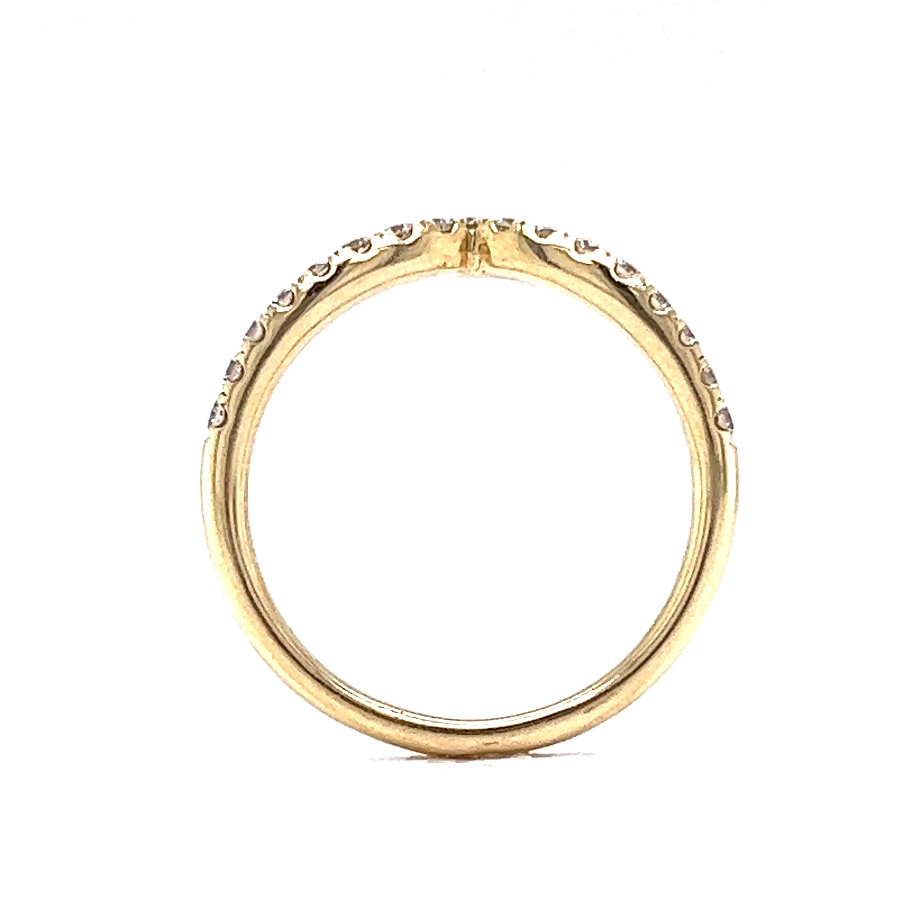 .29 Tiara Diamond Wedding Band in 14k Yellow Gold - Image 4