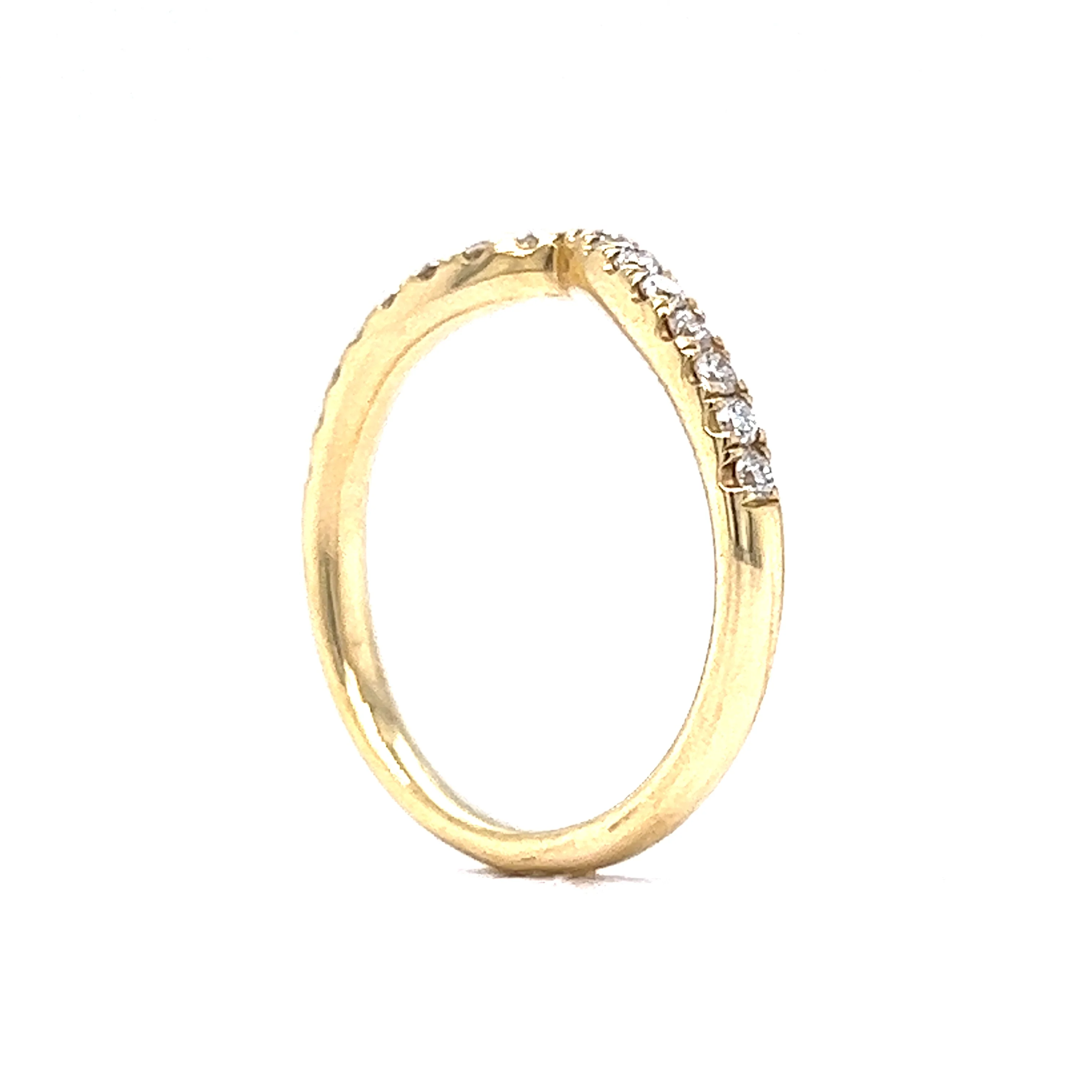 .29 Tiara Diamond Wedding Band in 14k Yellow Gold - Image 5