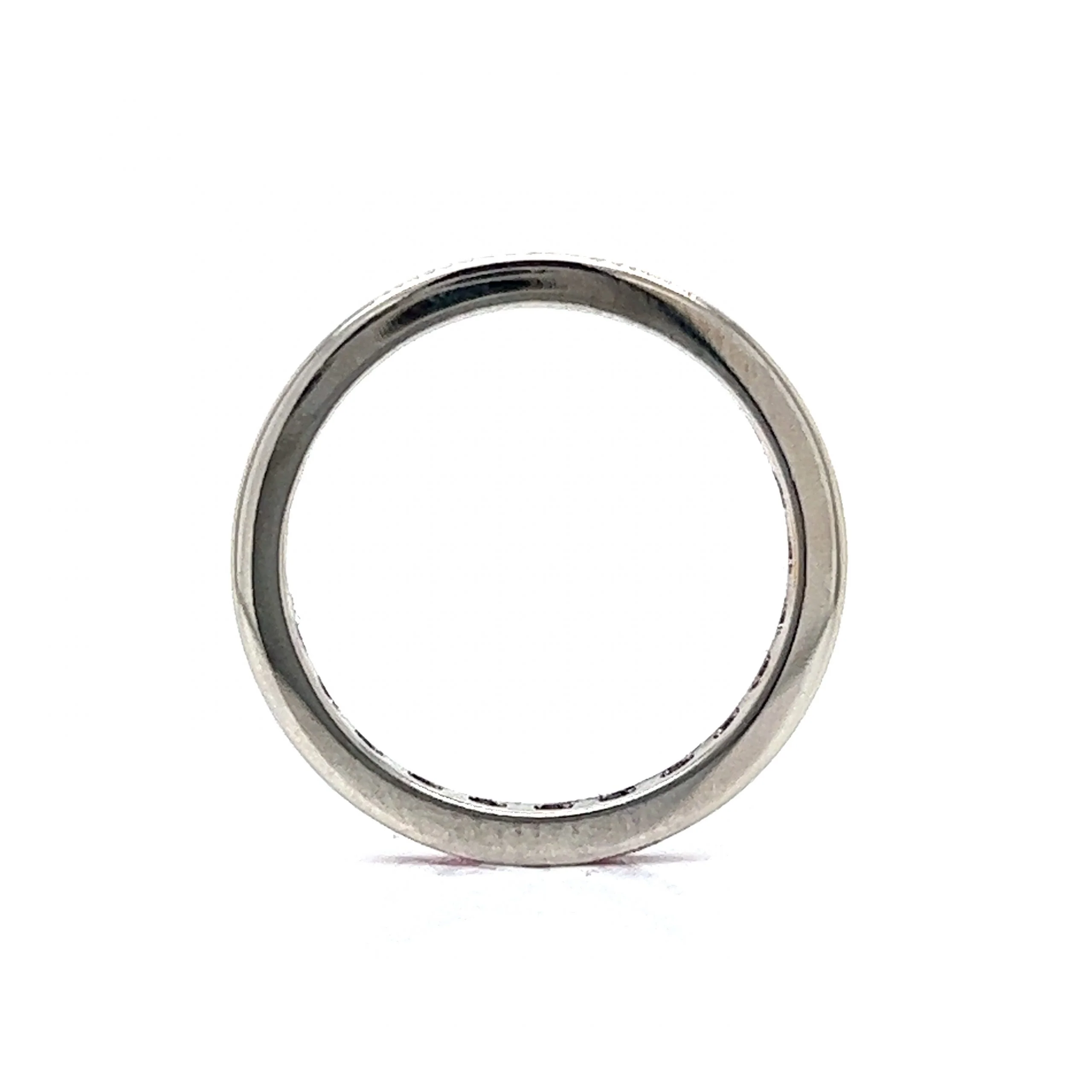 2mm Channel Set Ruby Eternity Wedding Band in 14k White Gold - Image 4