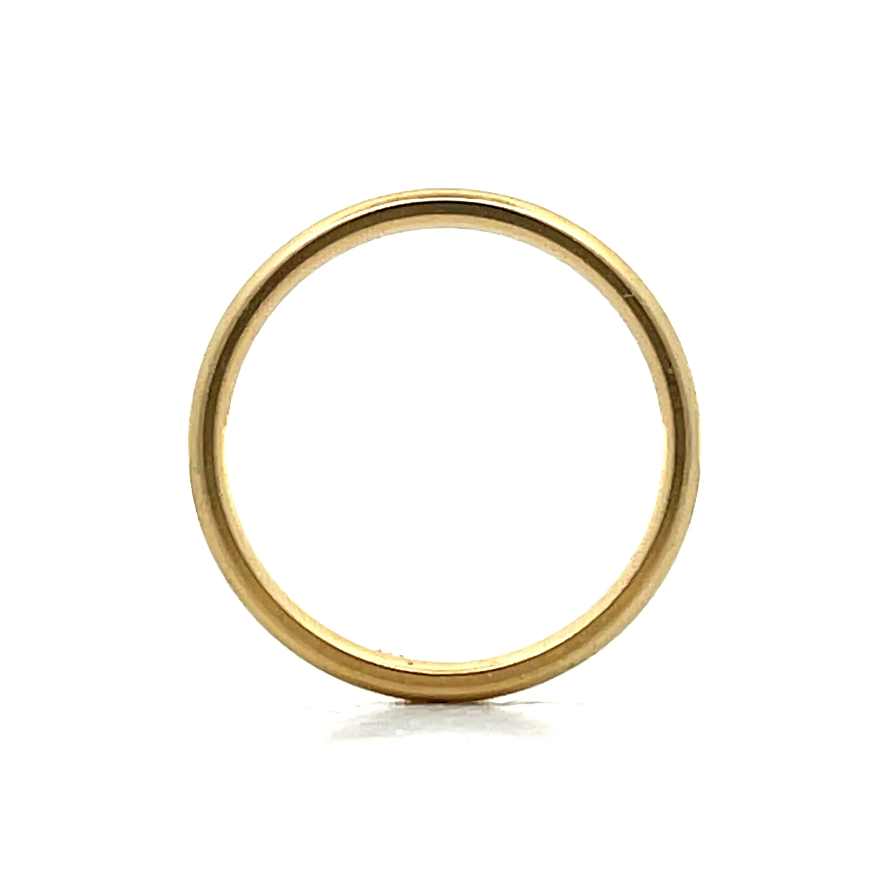 2mm Classic Half Round Wedding Band in 18k - Image 4