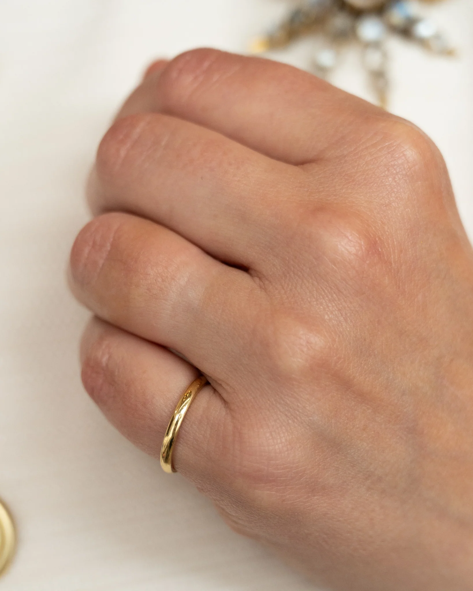 2mm Classic Half Round Wedding Band in 18k - Image 7