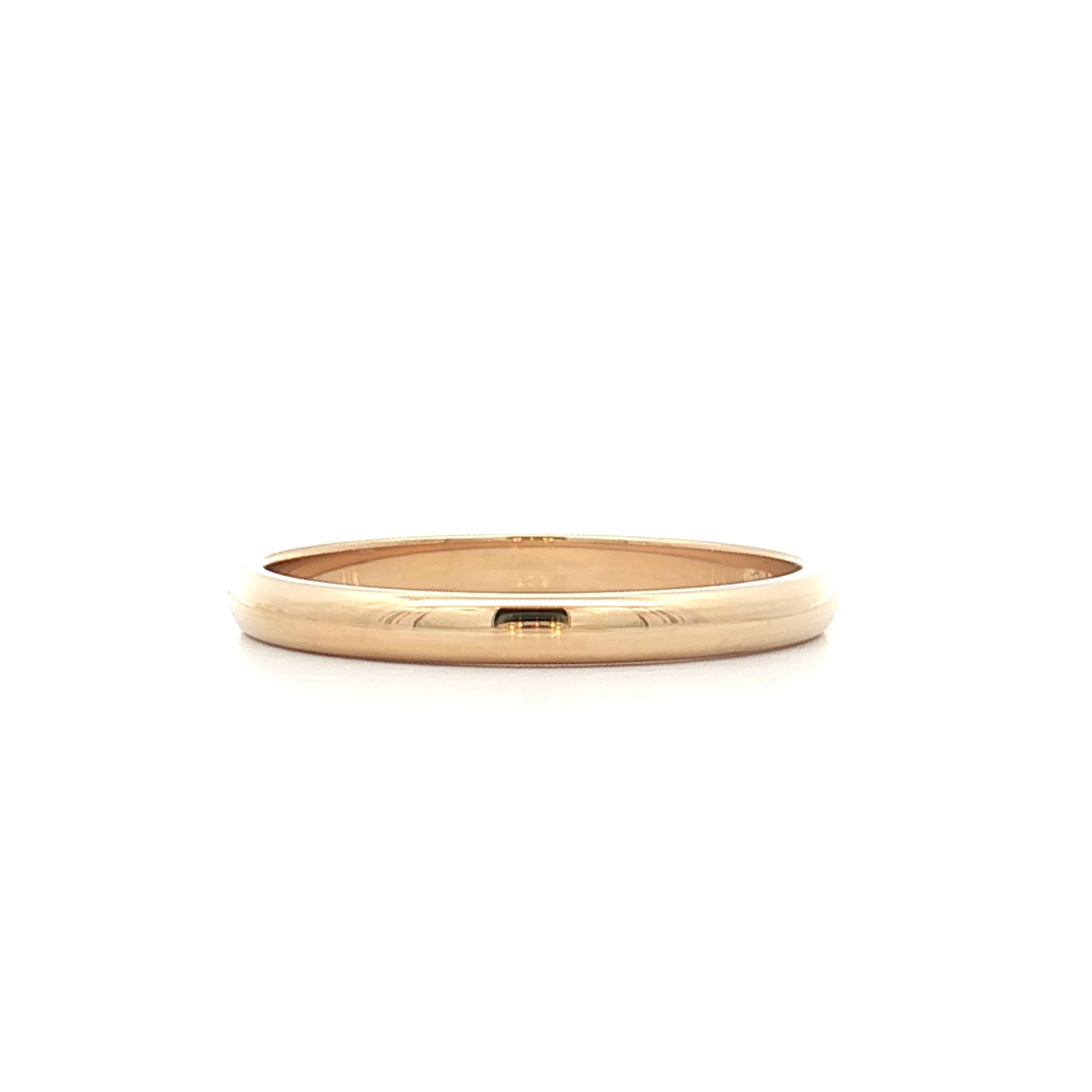 2mm Classic Wedding Band 14k Yellow Gold - Image 2