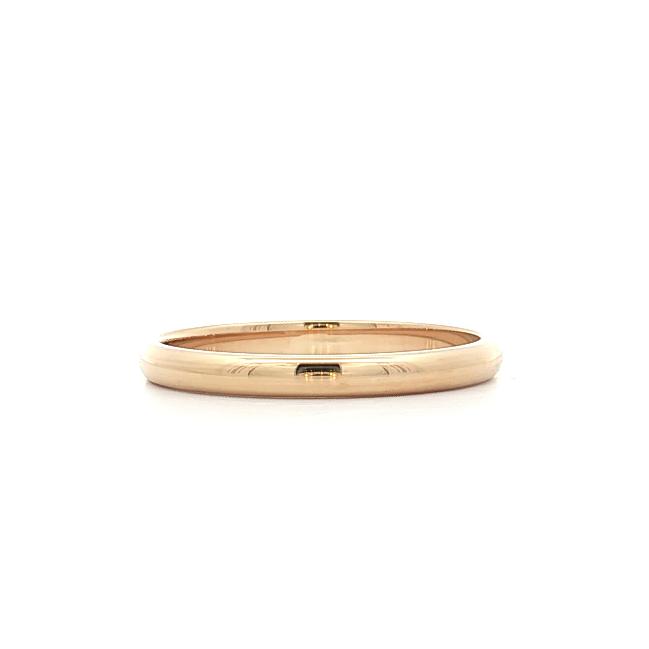 2mm Classic Wedding Band 14k Yellow Gold - Image 3