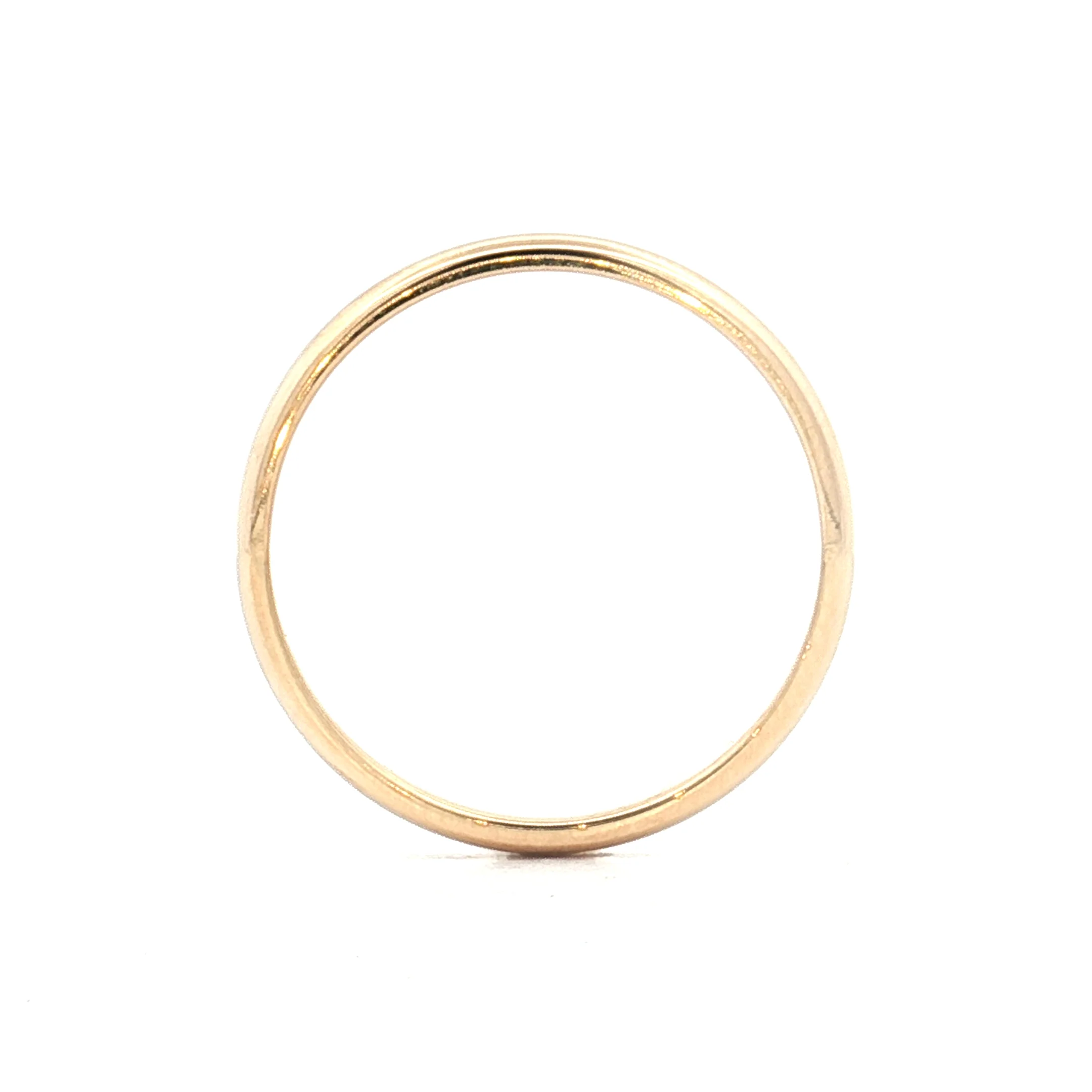 2mm Classic Wedding Band 14k Yellow Gold - Image 4