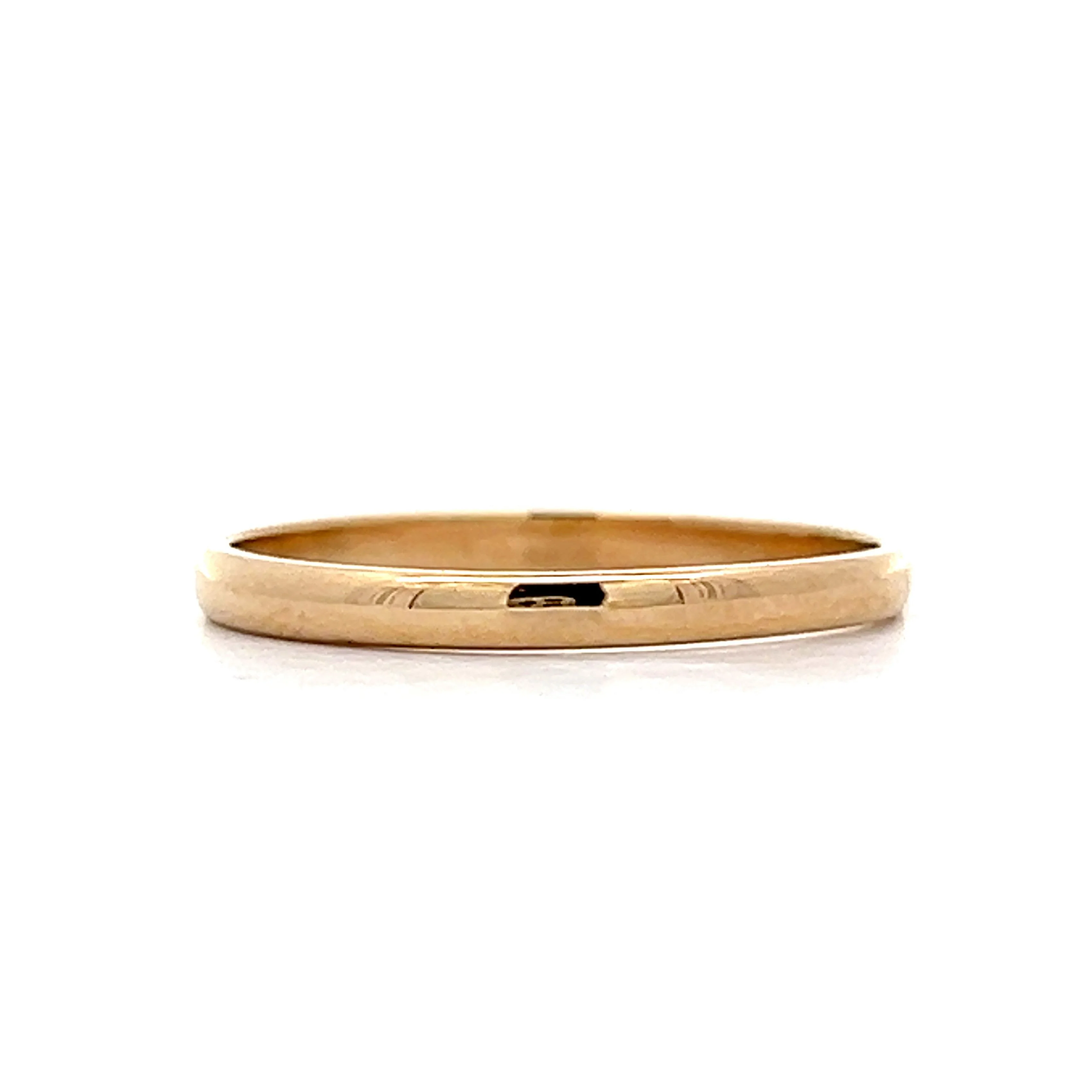 2mm Classic Wedding Band in 14k Yellow Gold - Image 2