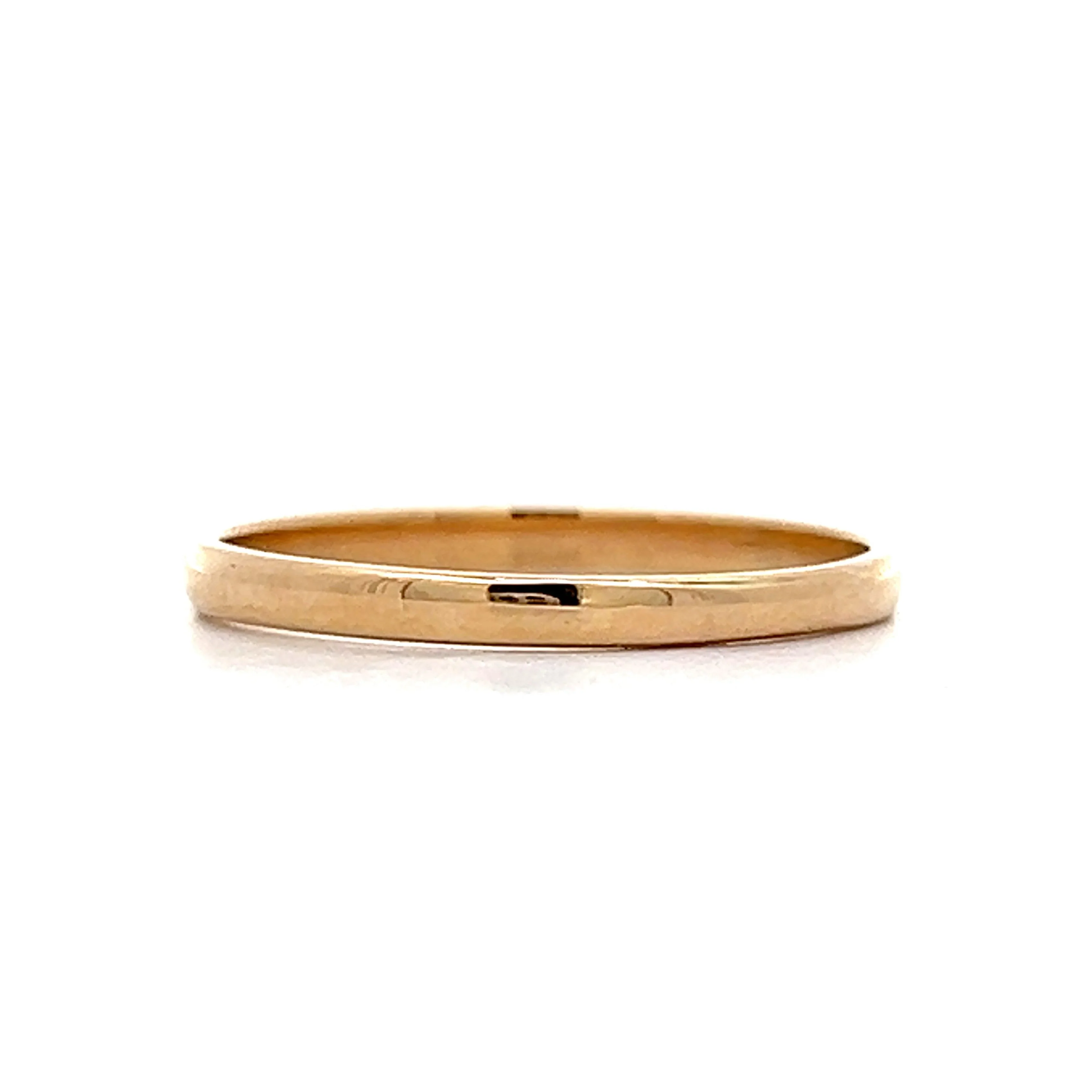 2mm Classic Wedding Band in 14k Yellow Gold - Image 3