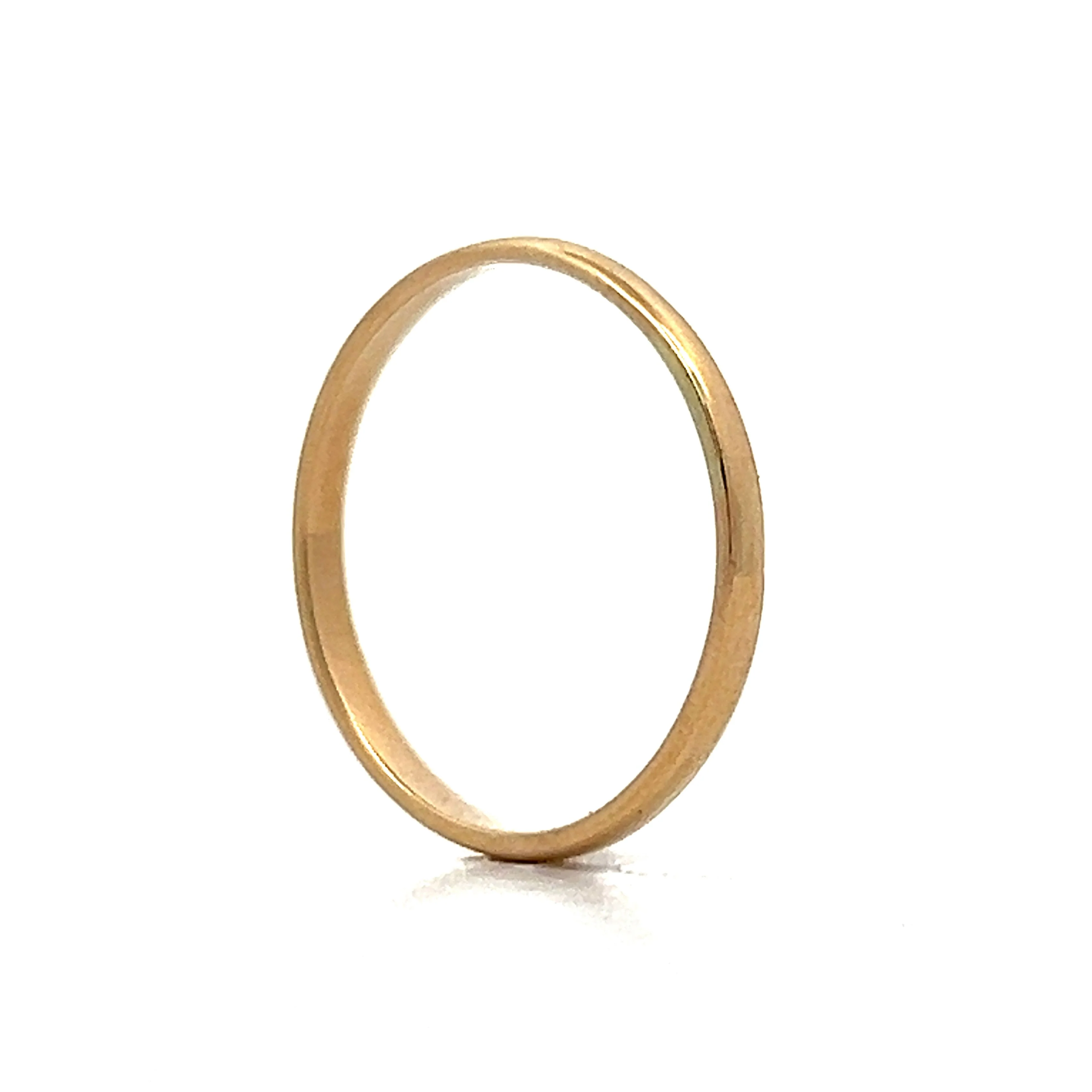 2mm Classic Wedding Band in 14k Yellow Gold - Image 4