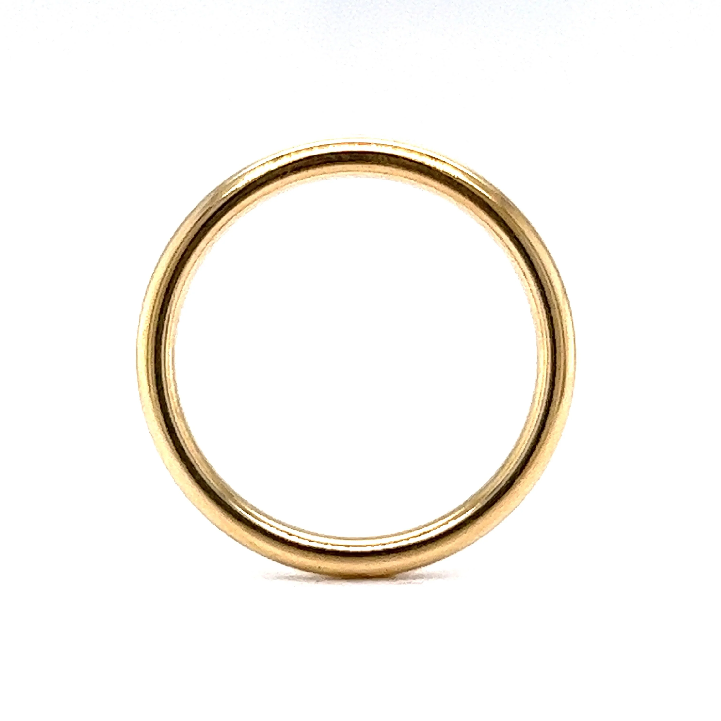 2mm Comfort Fit wedding Band in 14k Yellow Gold - Image 4