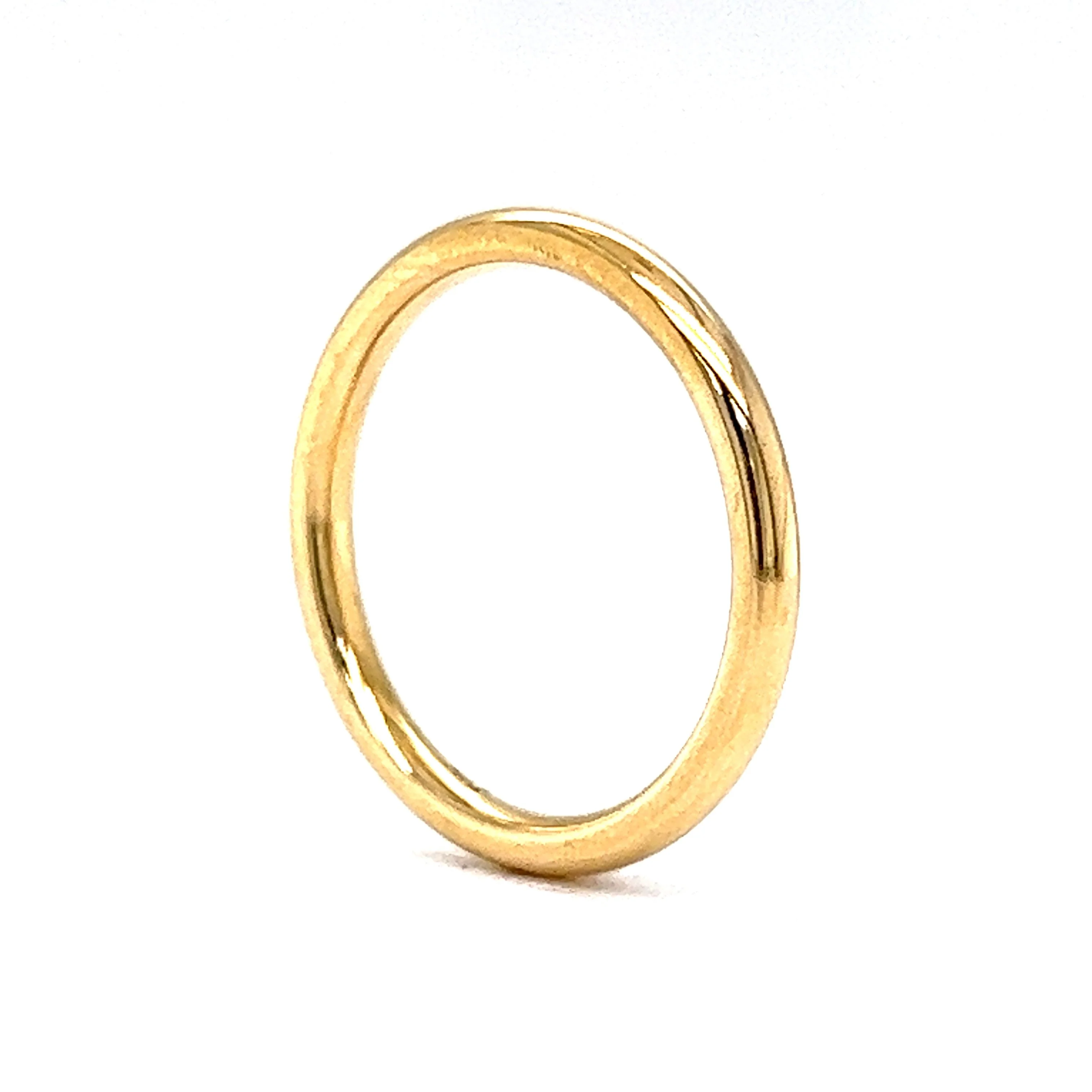 2mm Comfort Fit wedding Band in 14k Yellow Gold - Image 5