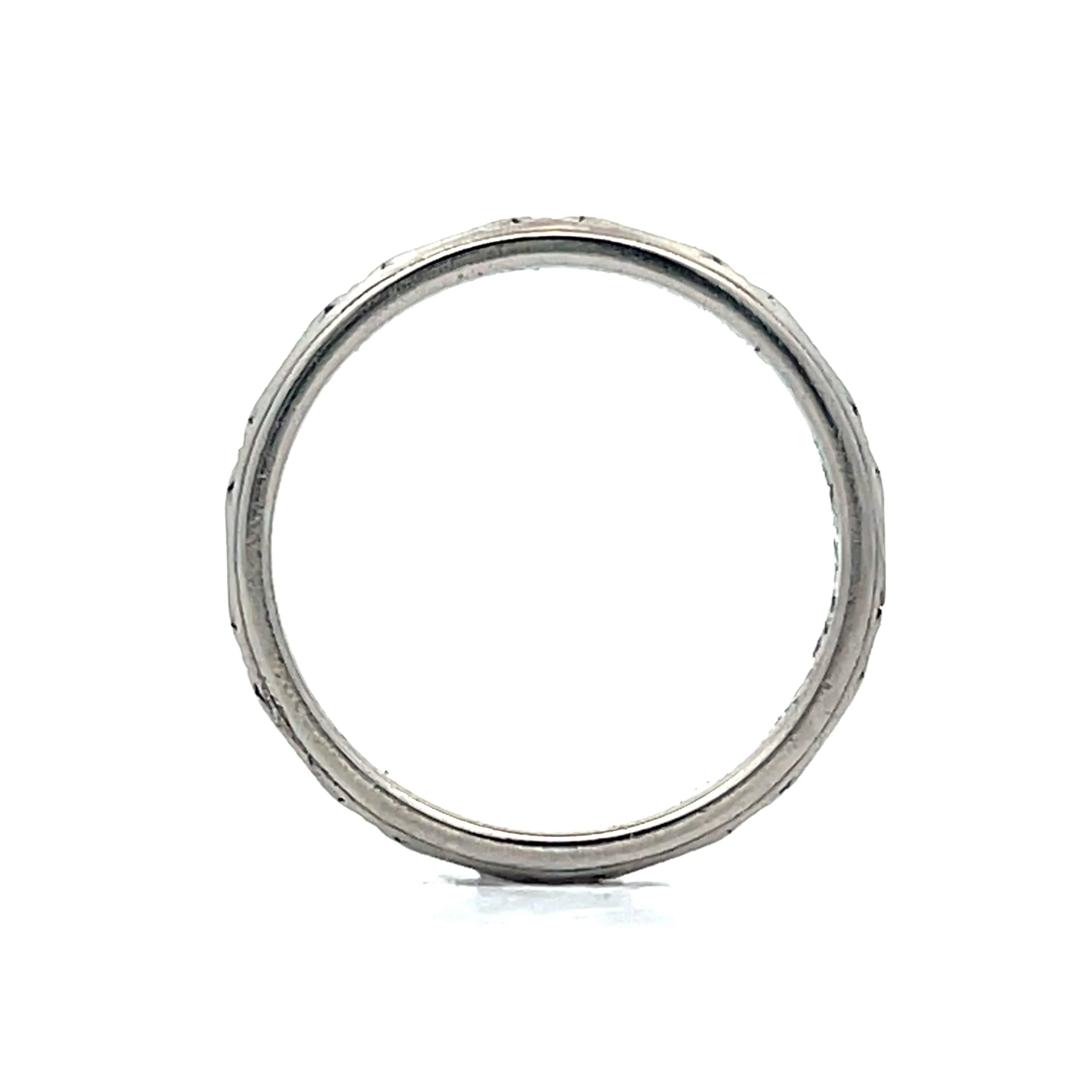 2mm Deco Orange Blossom Band in Platinum - Image 5