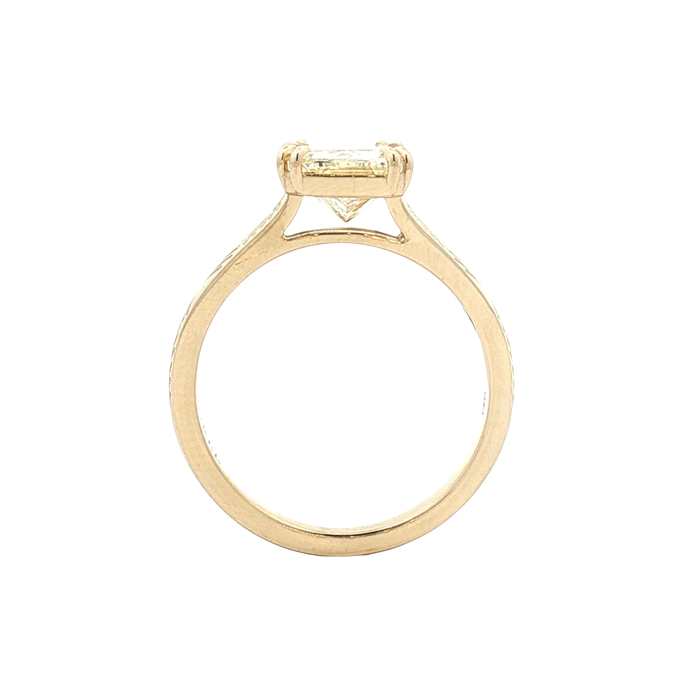3.01 GIA Radiant Cut Diamond Engagement Ring 14k - Image 4