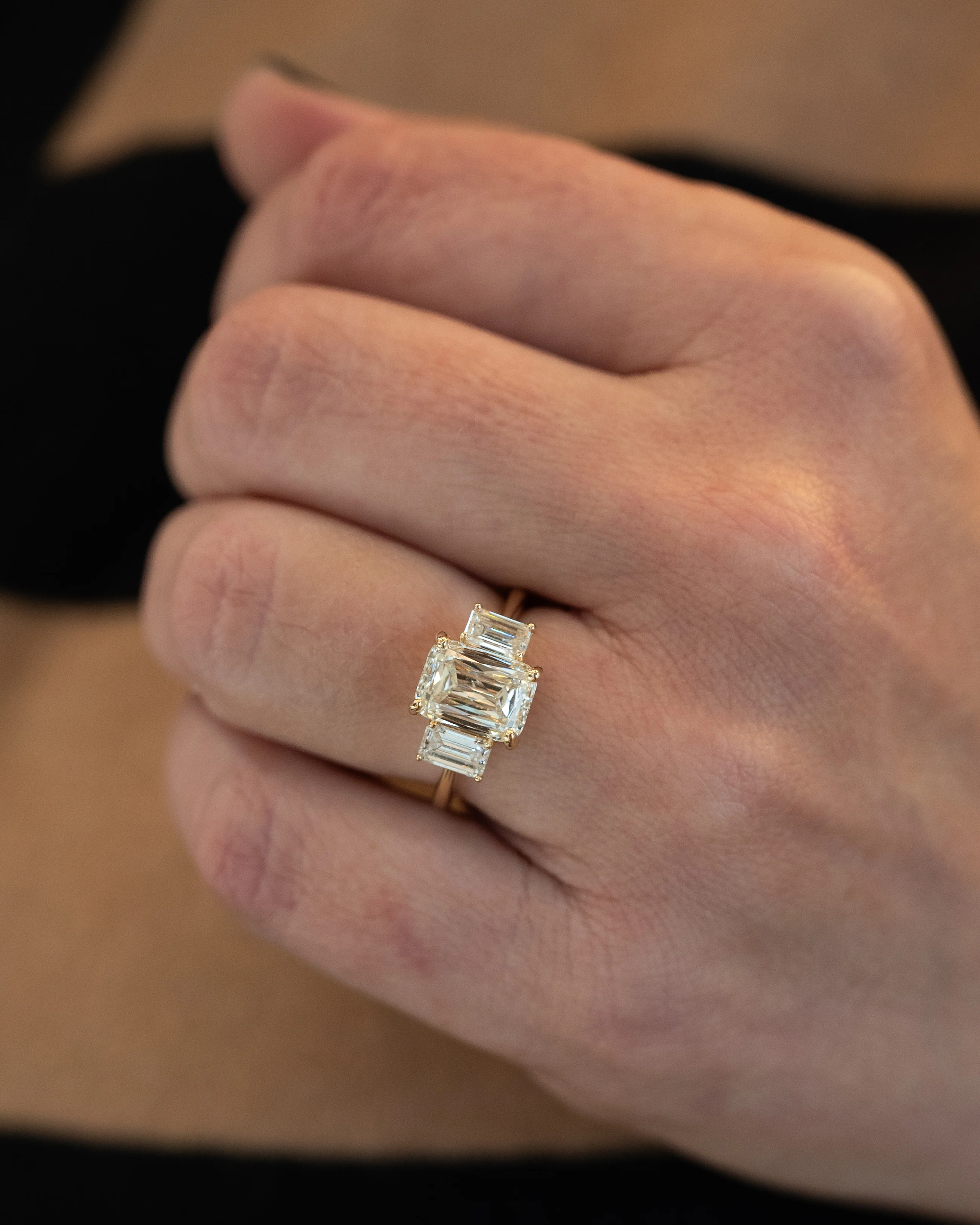 3.02 Ashoka Cut Diamond Engagement Ring 14k Yellow Gold - Image 7