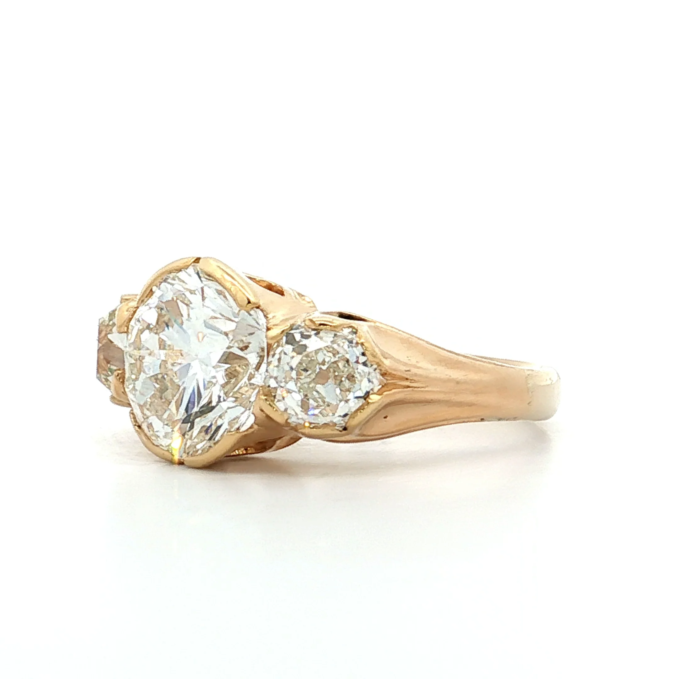 3.03 GIA Transitional Diamond Engagement Ring 18k - Image 2