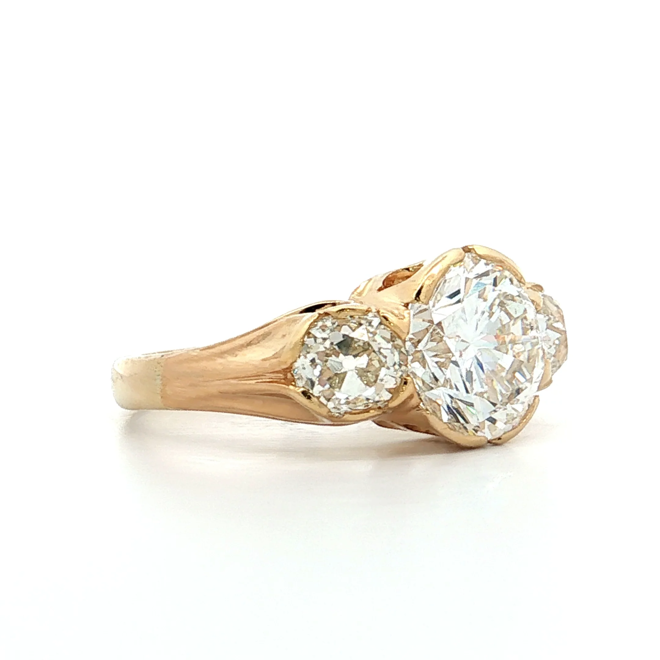 3.03 GIA Transitional Diamond Engagement Ring 18k - Image 3