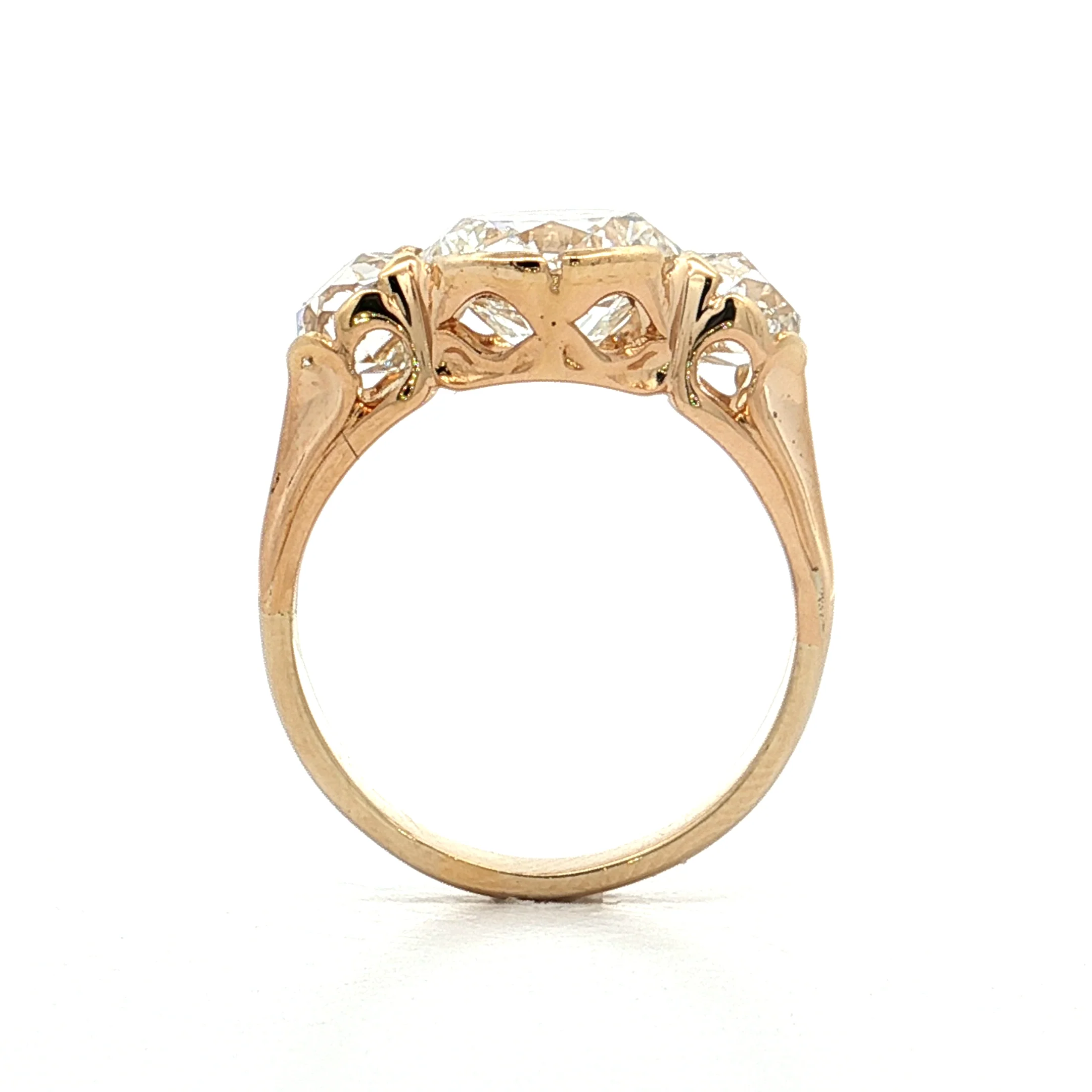 3.03 GIA Transitional Diamond Engagement Ring 18k - Image 4