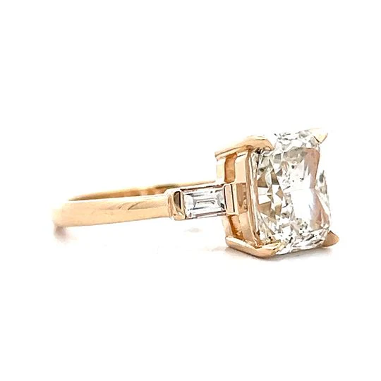 3.03 Radiant Cut Diamond Engagement Ring in 14k - Image 3