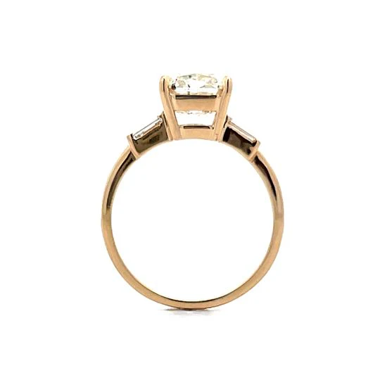 3.03 Radiant Cut Diamond Engagement Ring in 14k - Image 4
