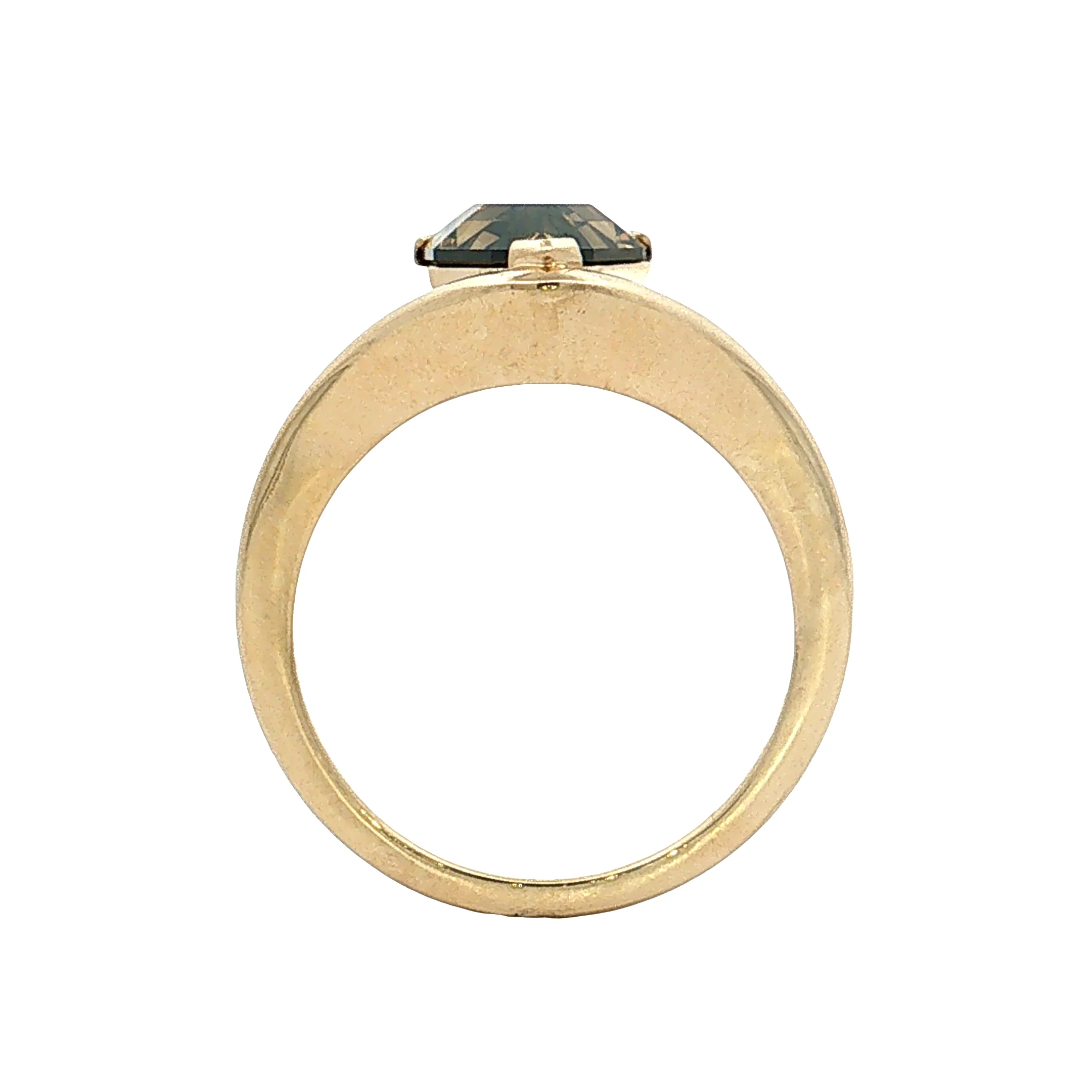 3.07 Pear Step Cut Diamond Engagement Ring 14k - Image 4