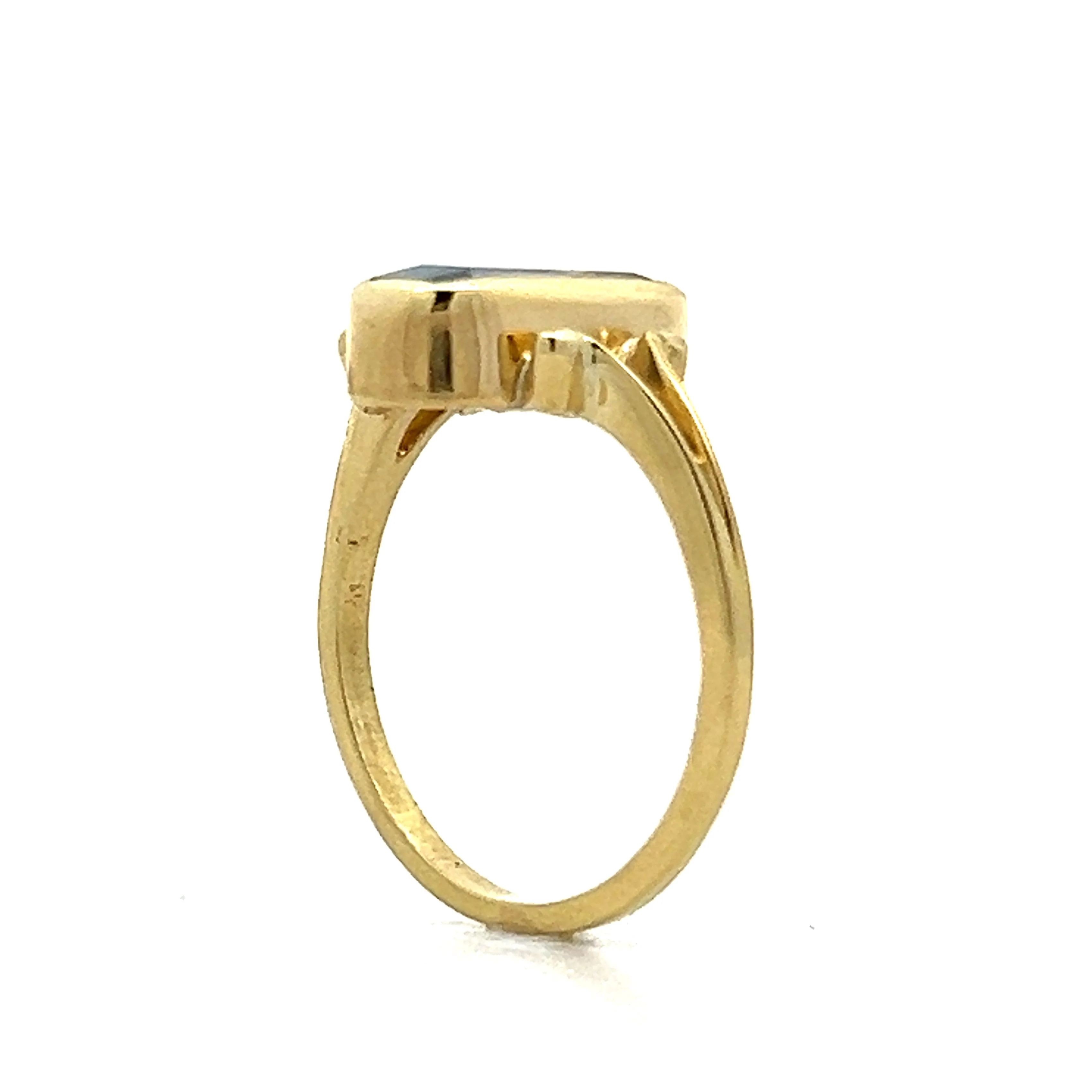3.10 Unheated Blue Sapphire Cocktail Ring in 18k - Image 5