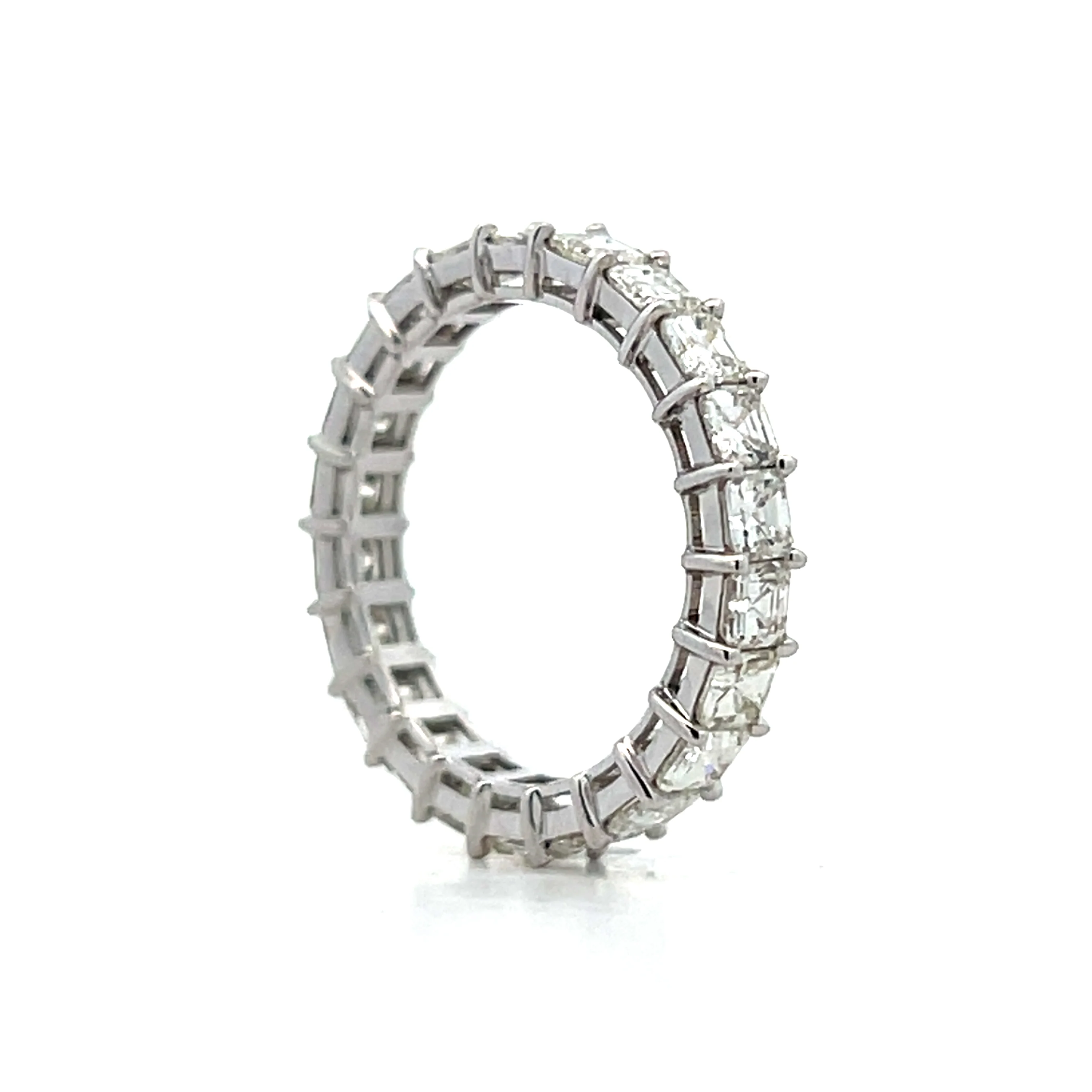 3.20 Asscher Diamond Eternity Band in 18k - Image 6