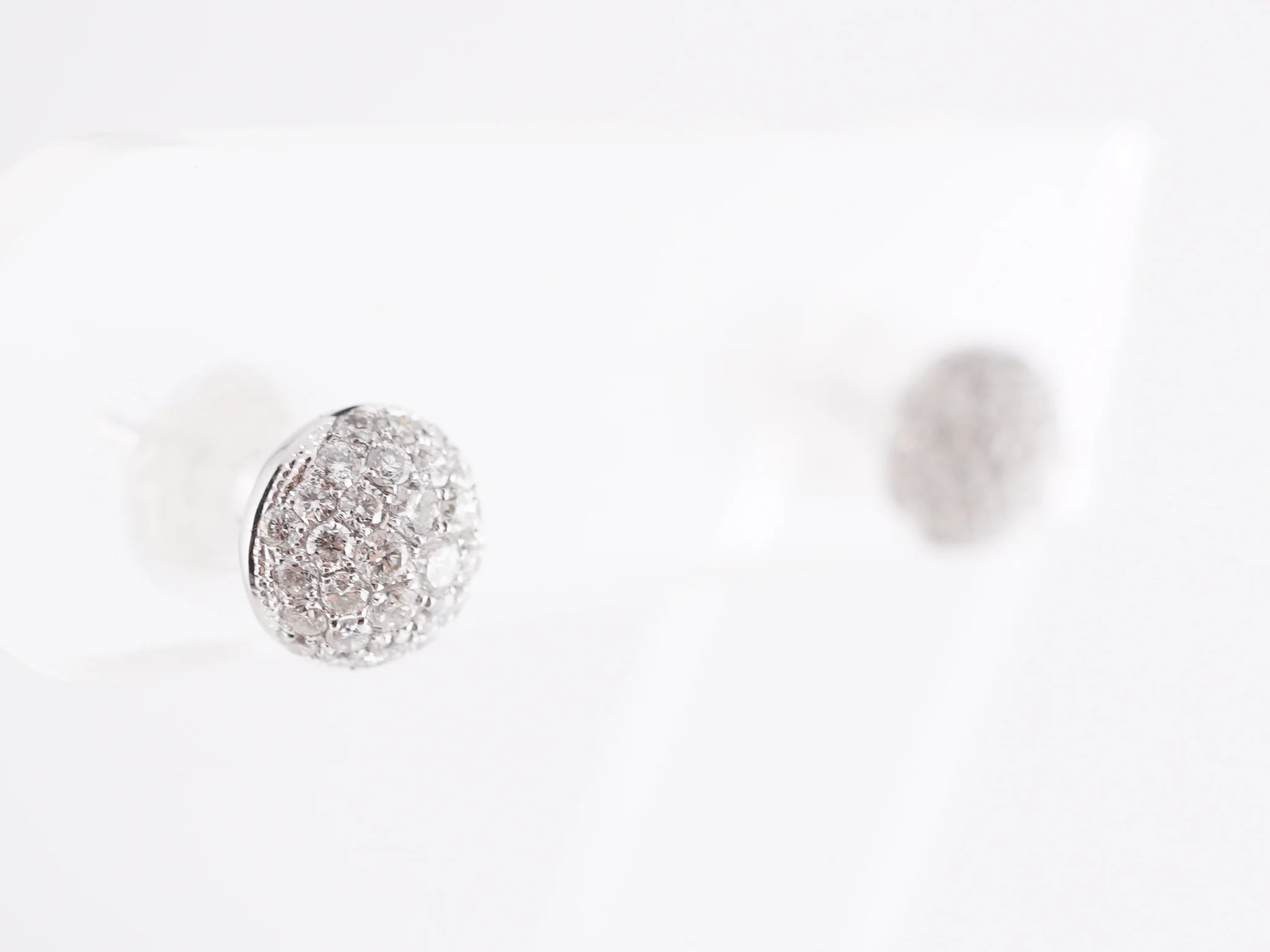 3.20 Cluster Diamond Earrings in 18k White Gold - Image 4
