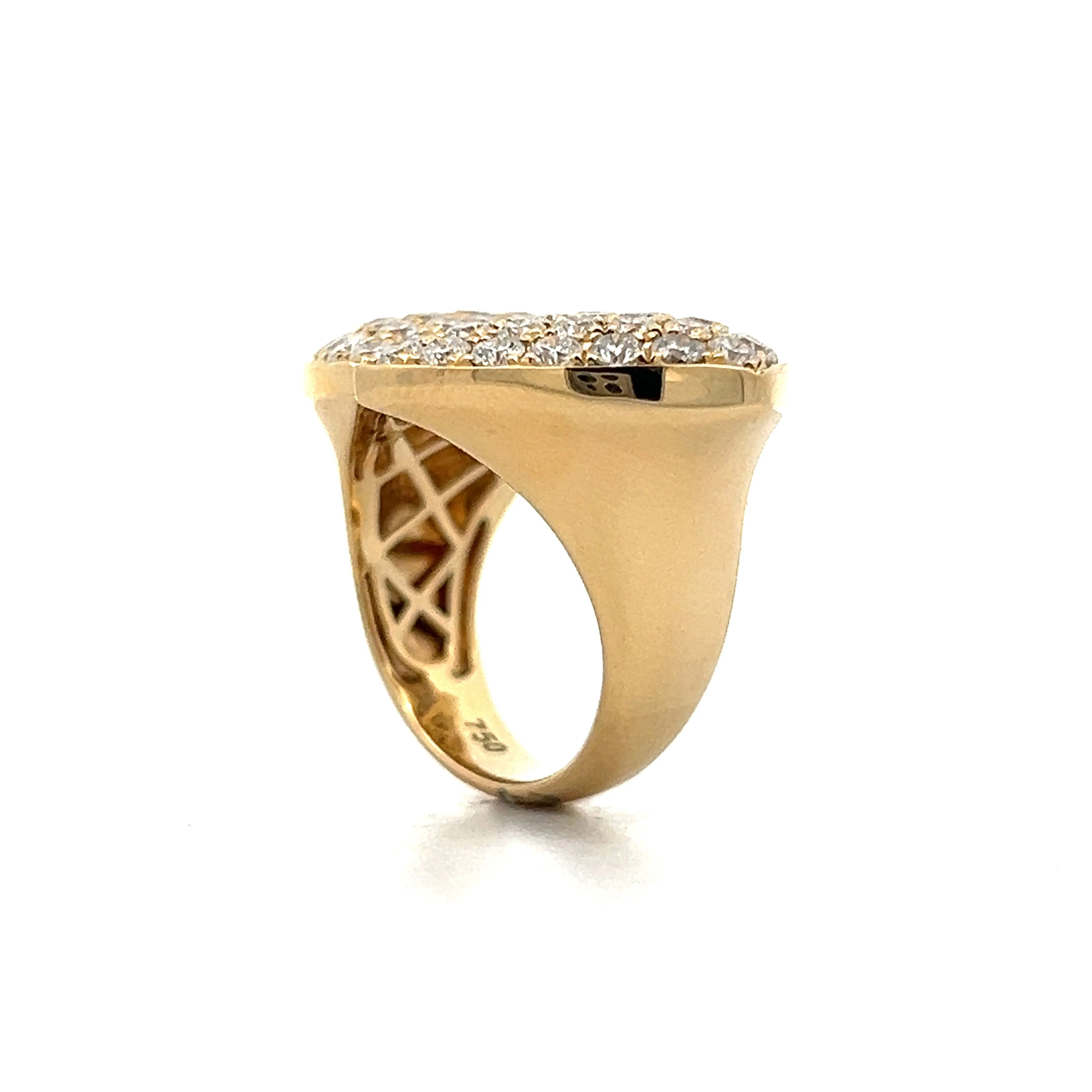 3.25 Diamond Bypass Cocktail Ring in 18k - Image 5