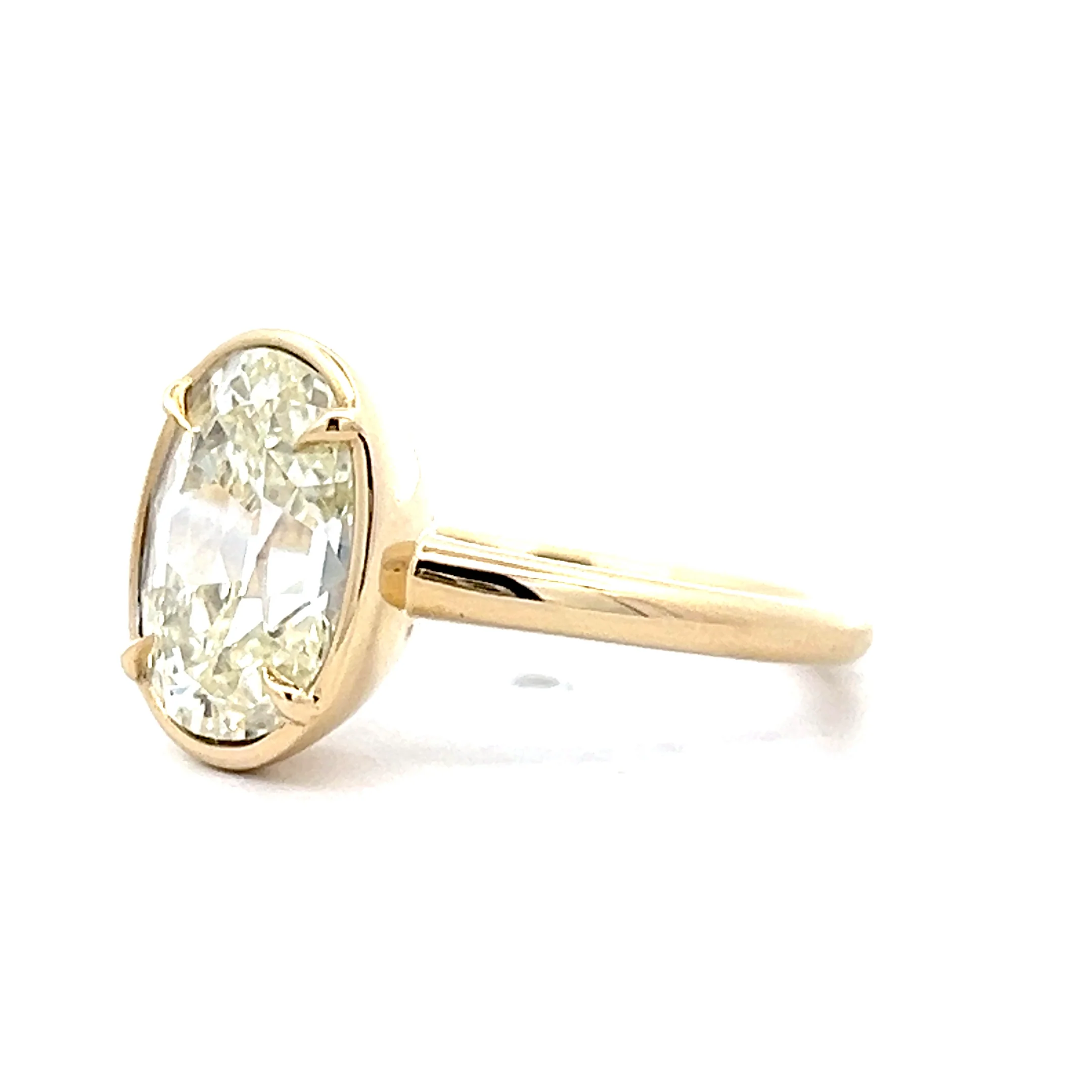 3.25 Old Mine Diamond Engagement Ring in 14k - Image 2