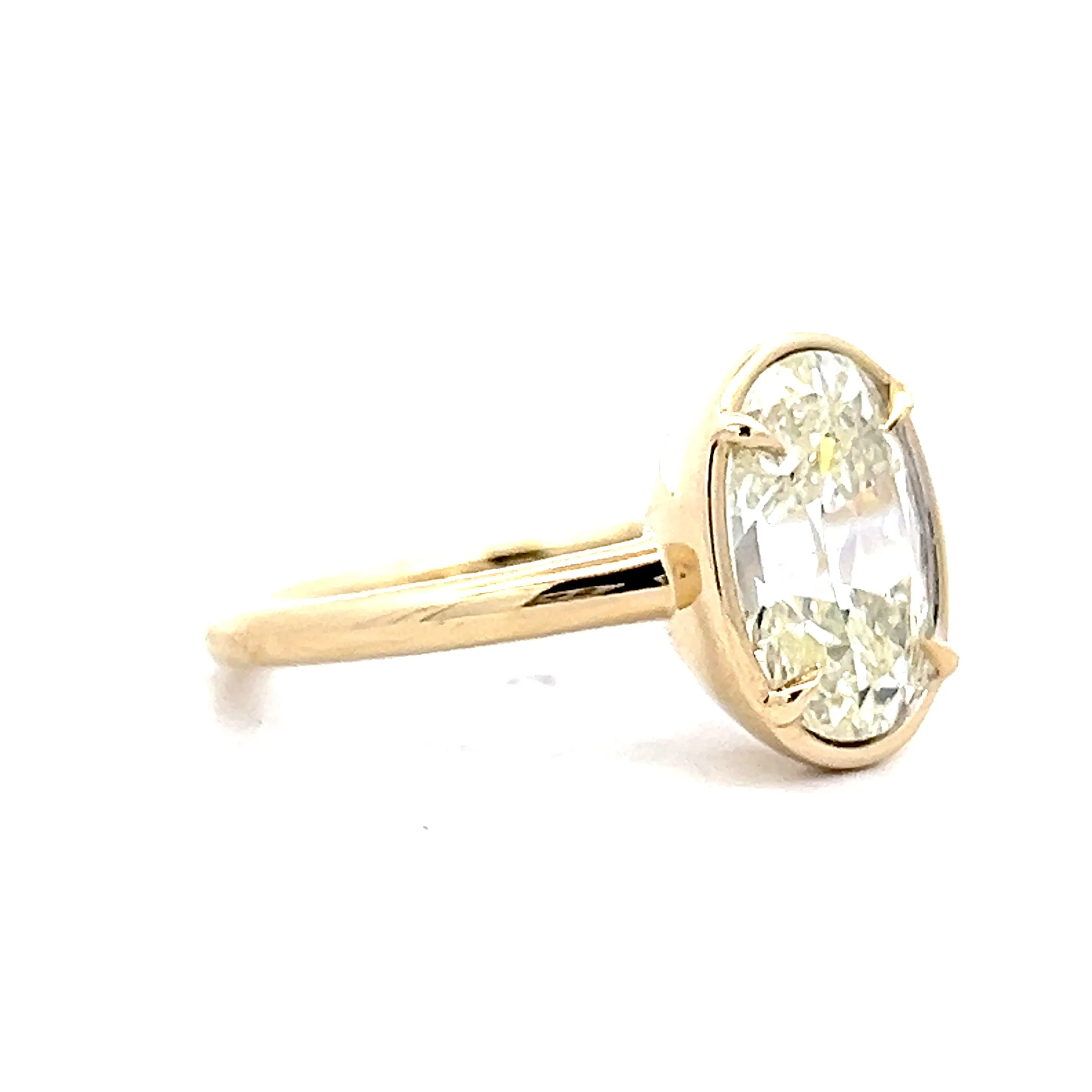 3.25 Old Mine Diamond Engagement Ring in 14k - Image 3