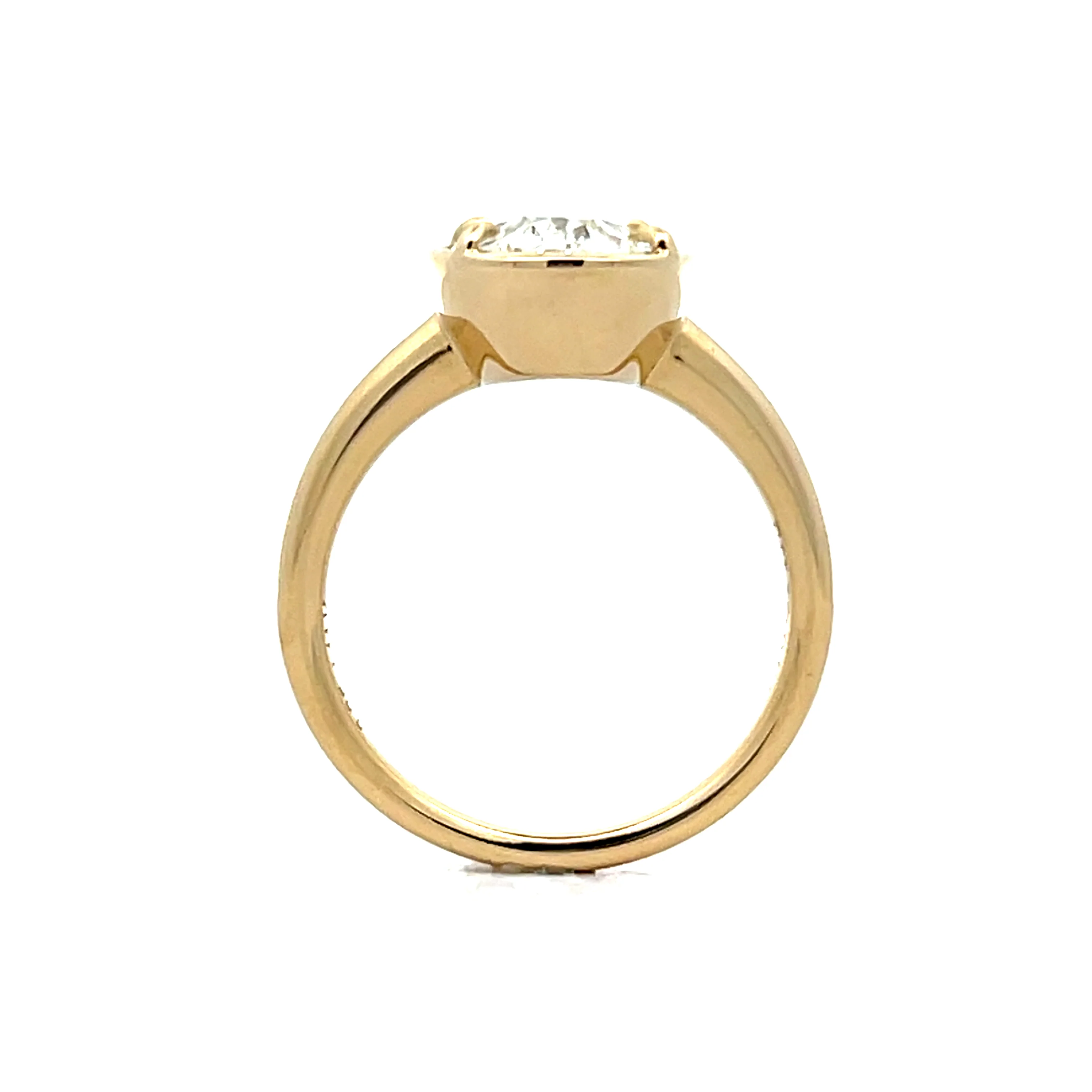 3.25 Old Mine Diamond Engagement Ring in 14k - Image 4