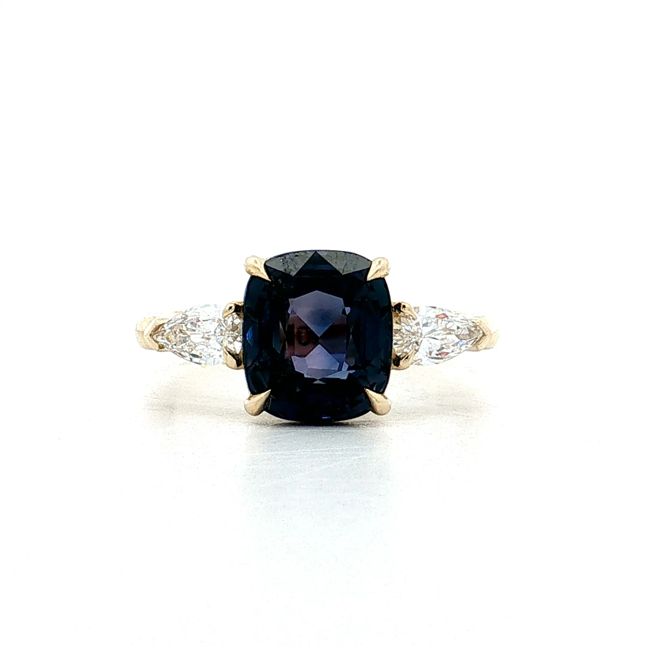 3.26 Color Change Sapphire Engagement Ring 14k