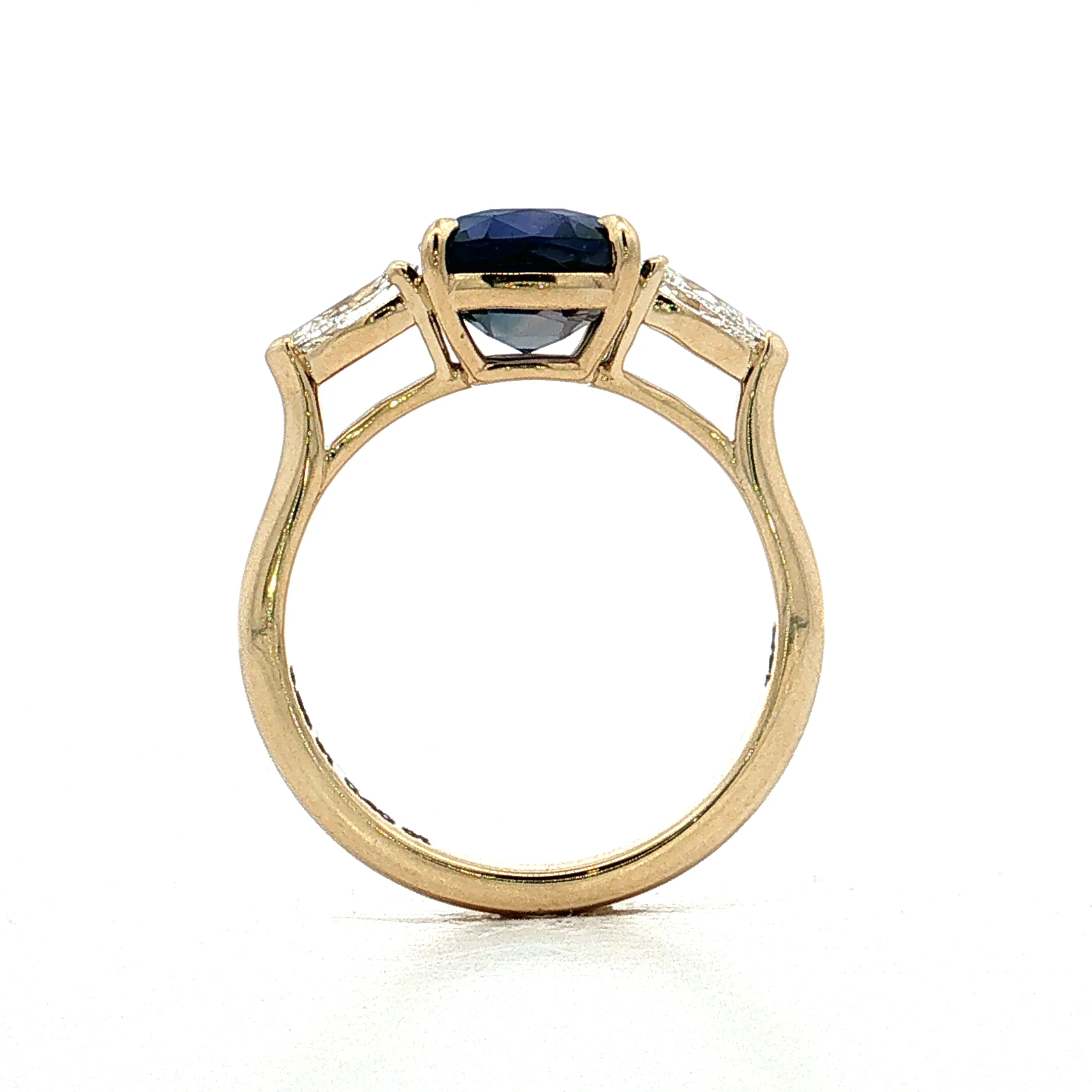 3.26 Color Change Sapphire Engagement Ring 14k - Image 4