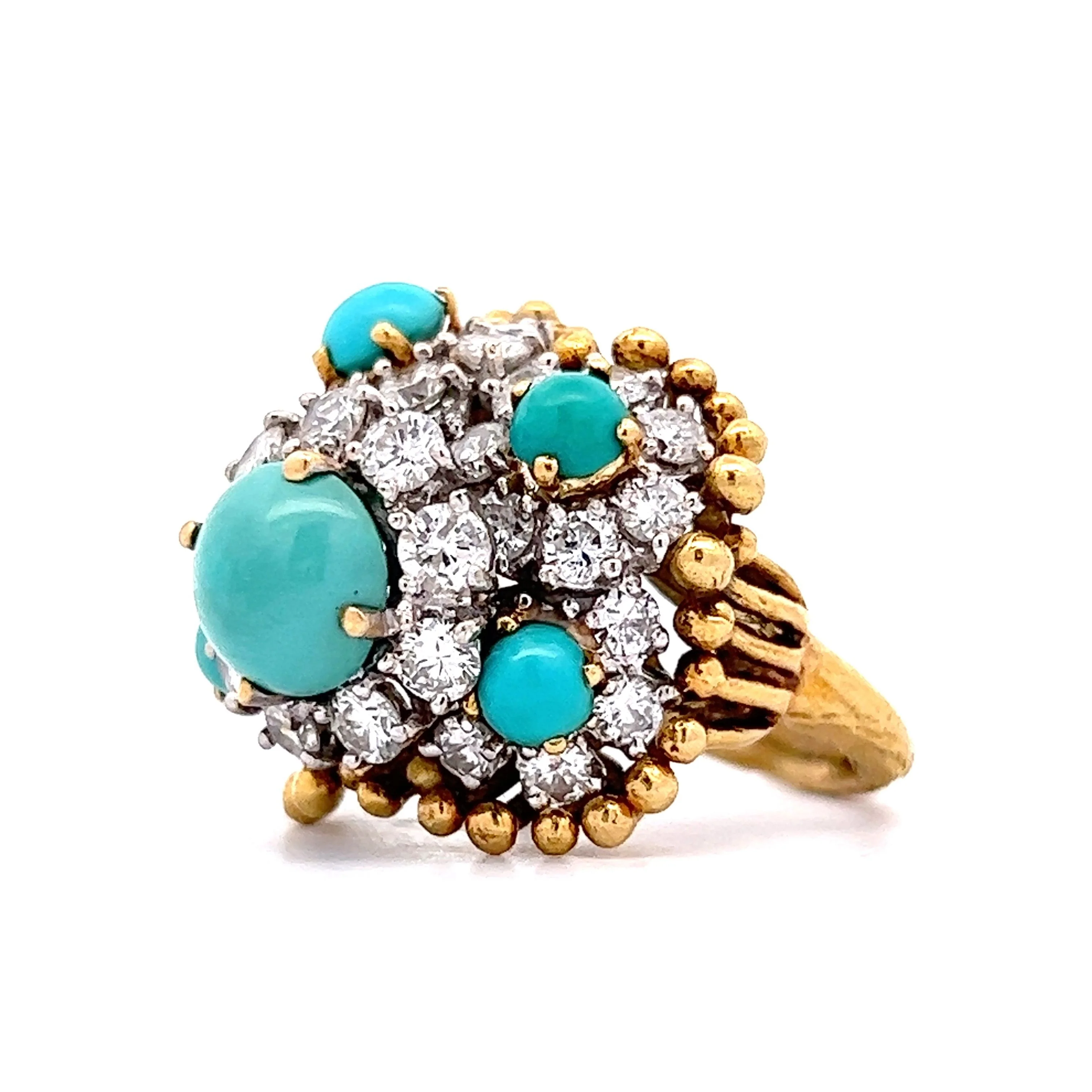 Vintage Tiffany & Co. Cocktail Ring in 18k Yellow Gold - Image 2
