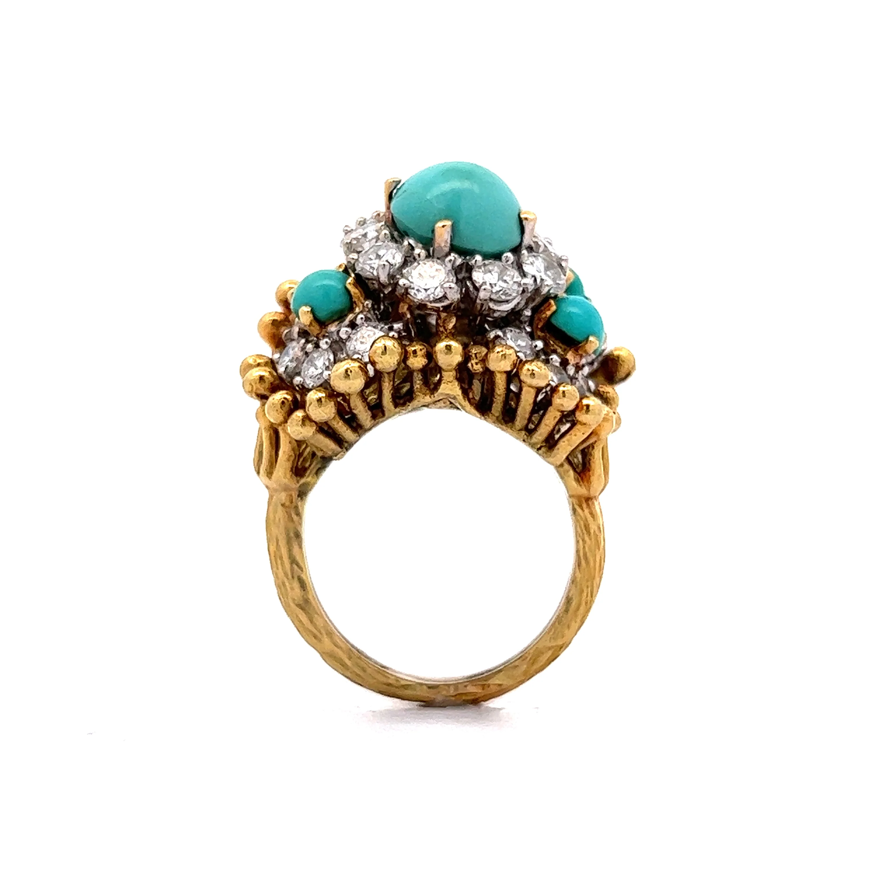 Vintage Tiffany & Co. Cocktail Ring in 18k Yellow Gold - Image 4