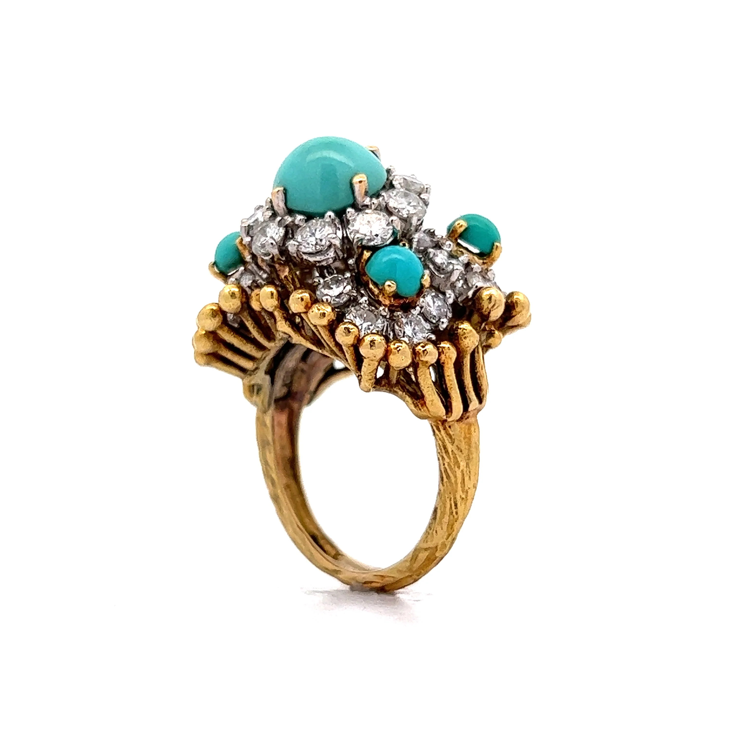 Vintage Tiffany & Co. Cocktail Ring in 18k Yellow Gold - Image 5