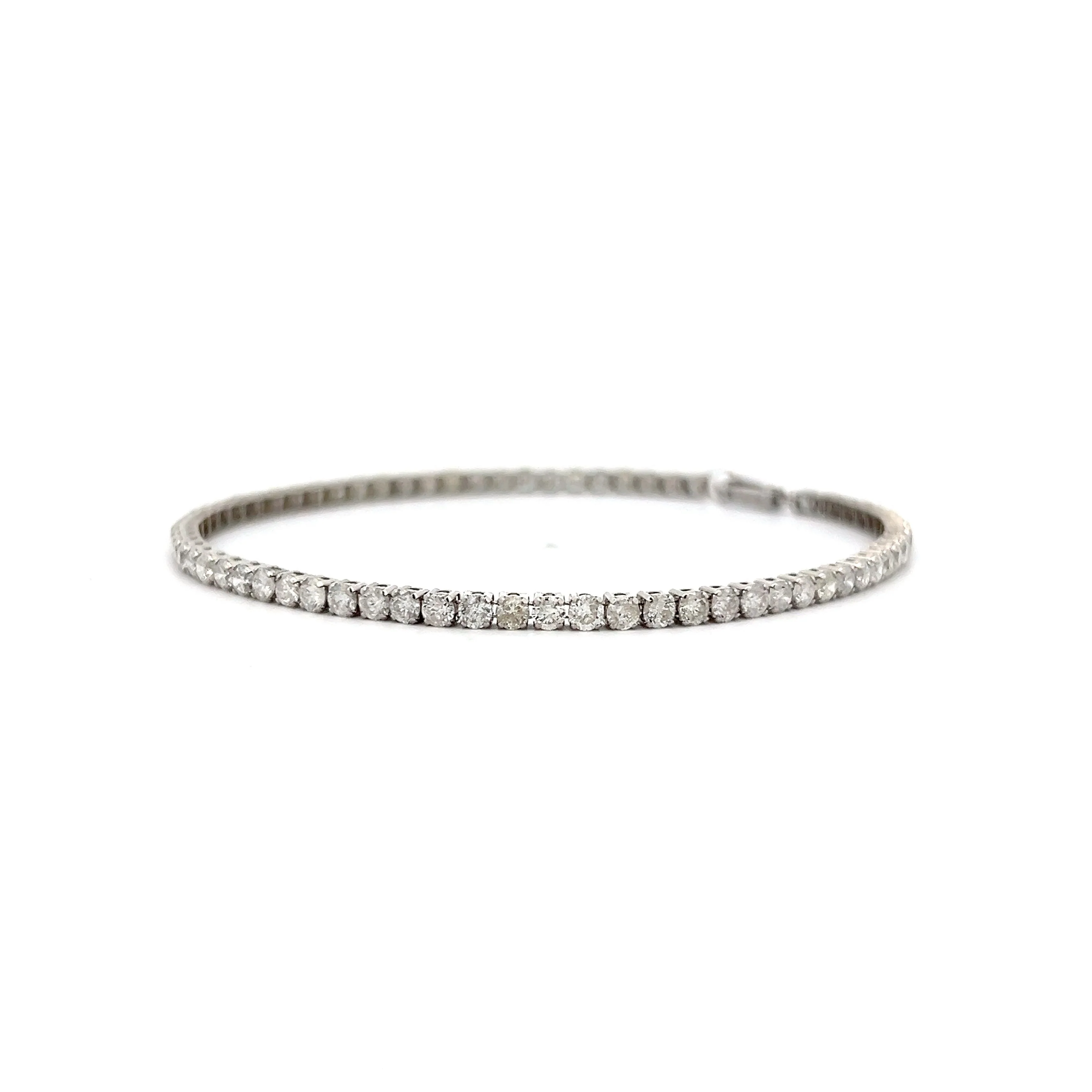3.50 Carat Diamond Tennis Bracelet in 14k - Image 2