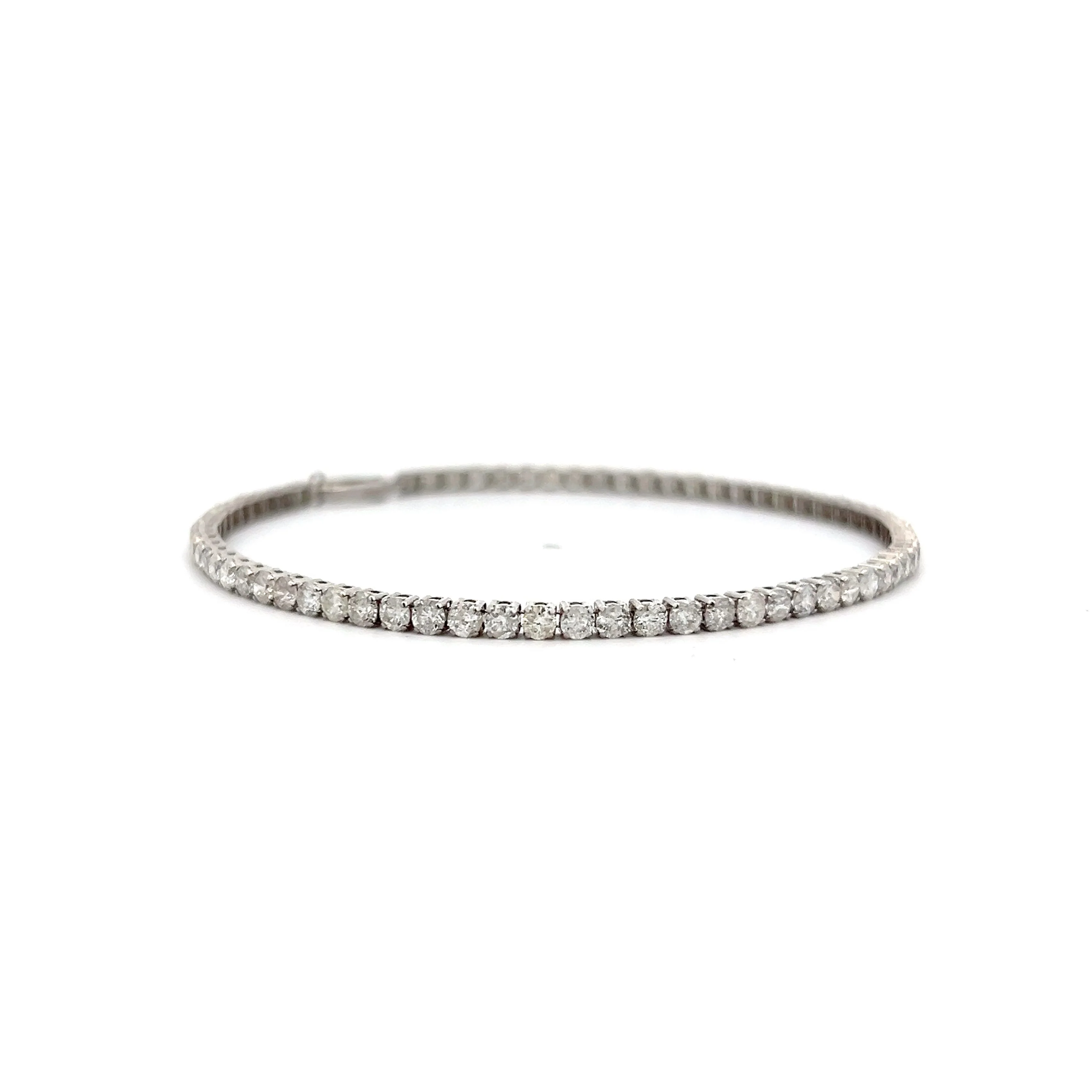 3.50 Carat Diamond Tennis Bracelet in 14k - Image 3