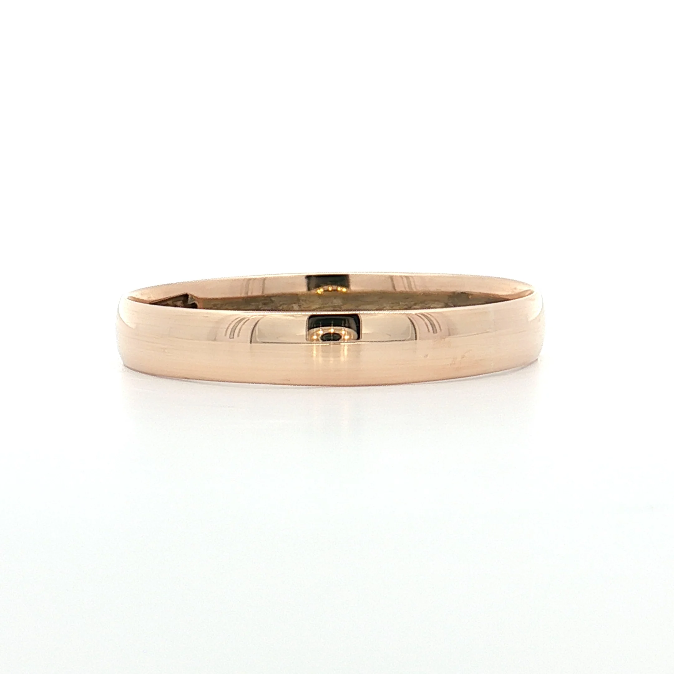 3.5mm Victorian Mens Wedding Band 14k Yellow Gold - Image 2