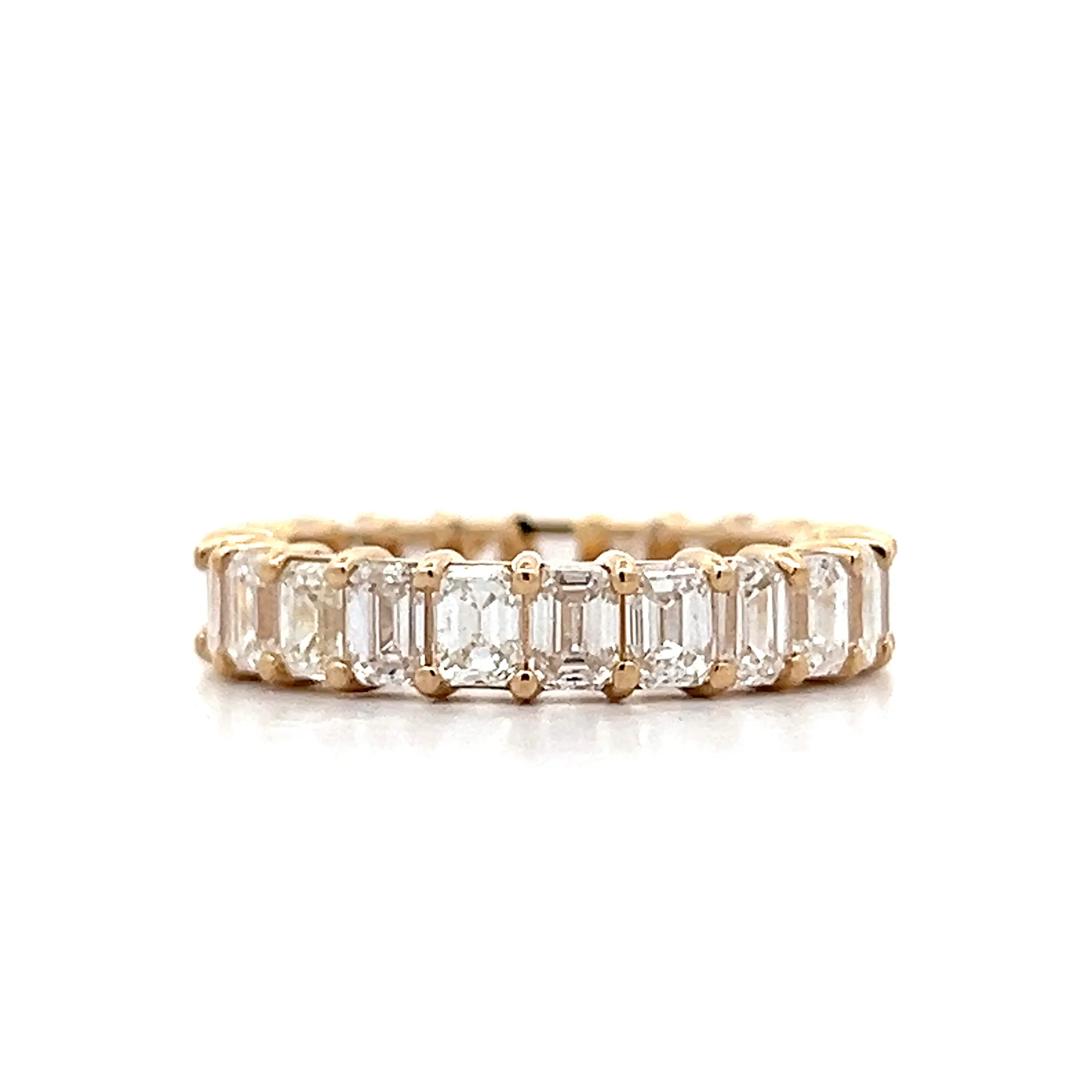 3.76 Emerald Cut Diamond Eternity Band in 14k - Image 3