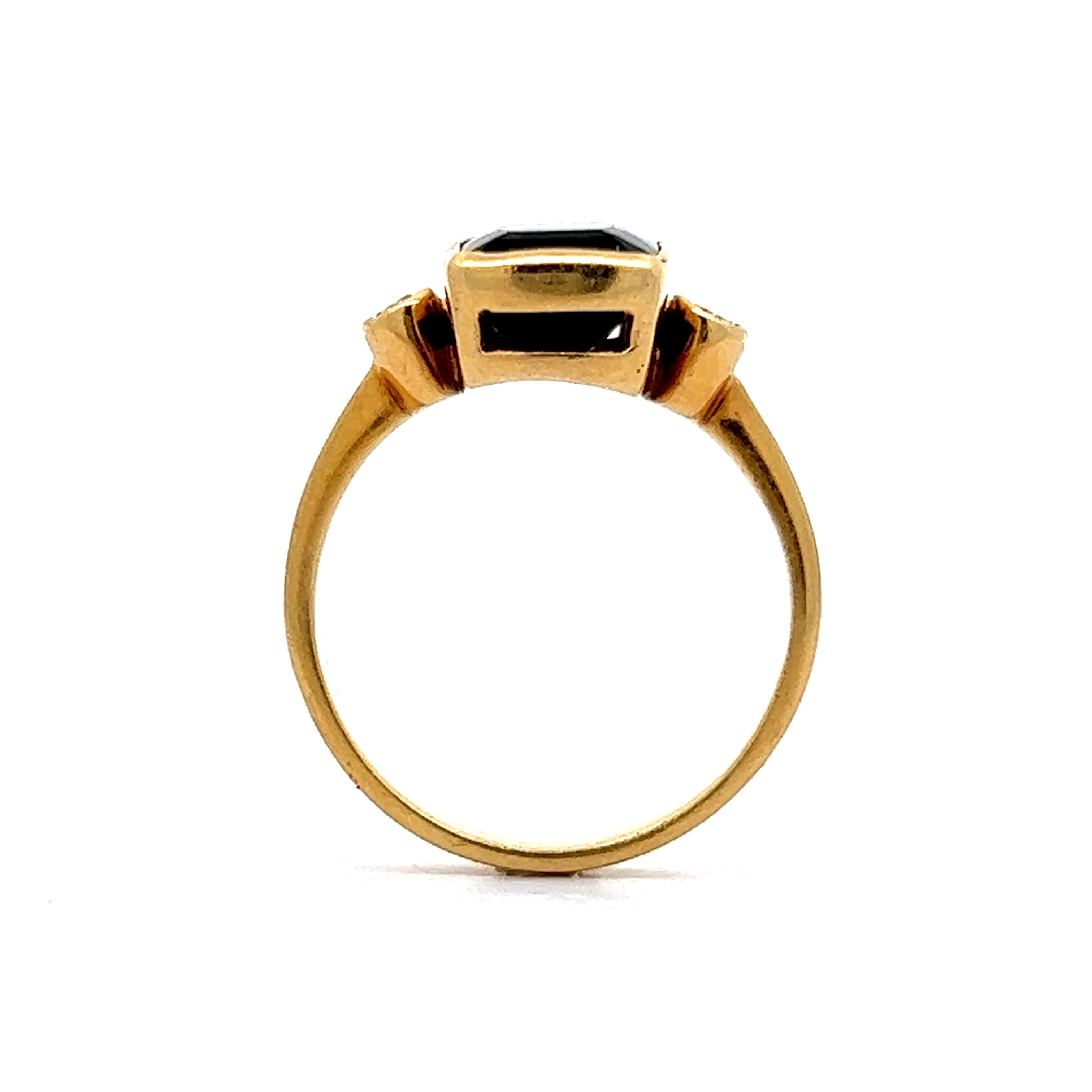 3.77 Green Tourmaline Statement Ring in 18k Yellow Gold - Image 4