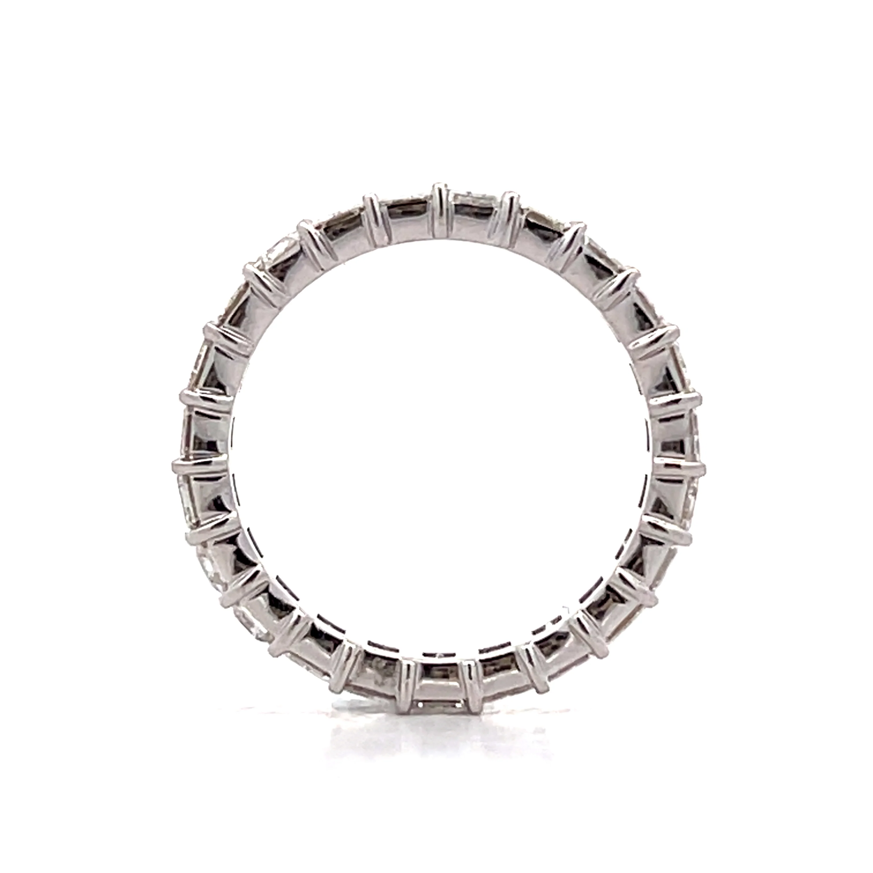 3.79 Emerald Cut Diamond Eternity Band in 18k - Image 5