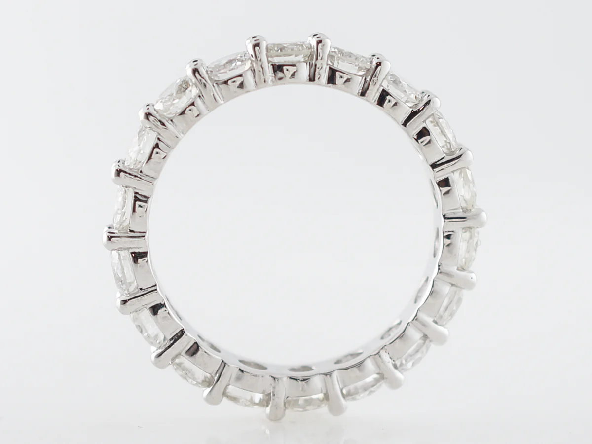 3 Carat Diamond Eternity Wedding Band in White Gold - Image 3