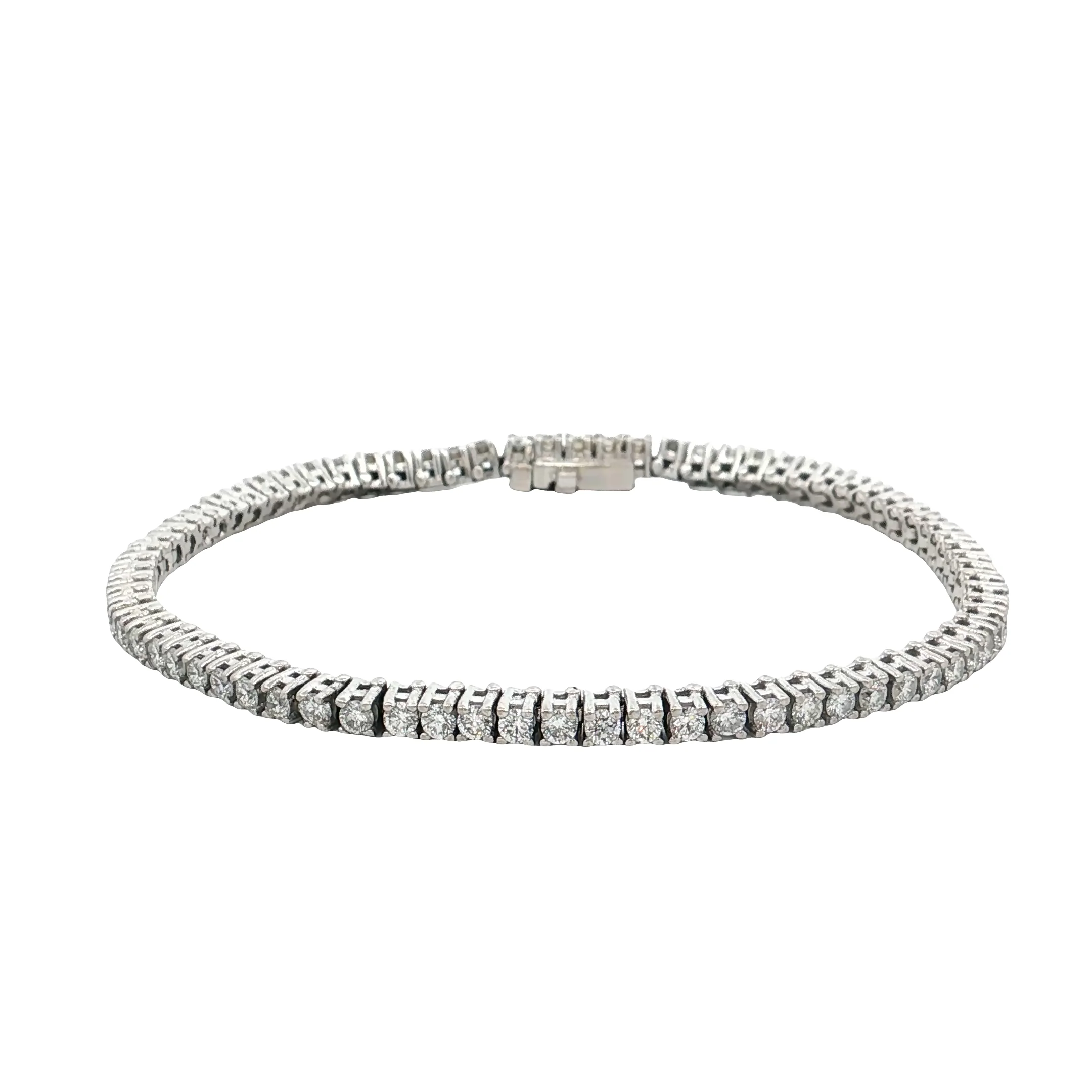 3 Carat Diamond Tennis Bracelet 14k White Gold