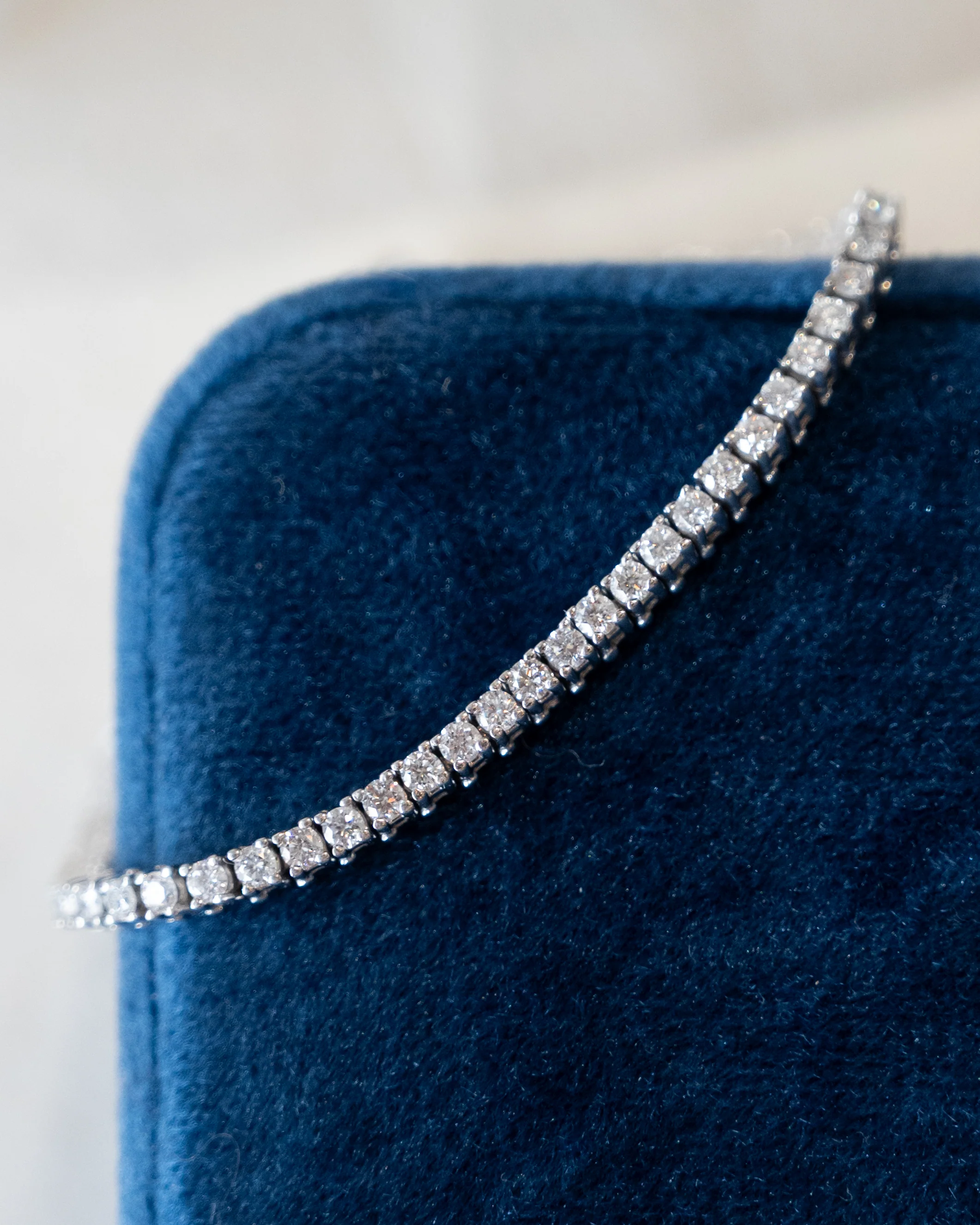 3 Carat Diamond Tennis Bracelet 14k White Gold - Image 5