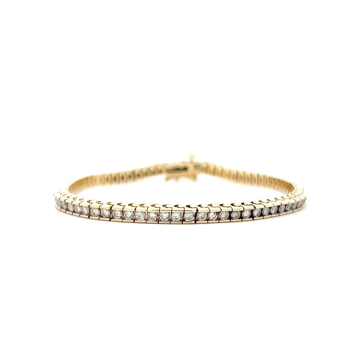 3 Carat Diamond Tennis Bracelet in 14k Yellow Gold