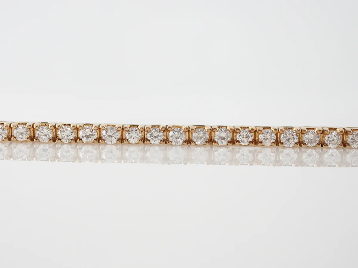 3 Carat Diamond Tennis Bracelet in 14k Yellow Gold - Image 3